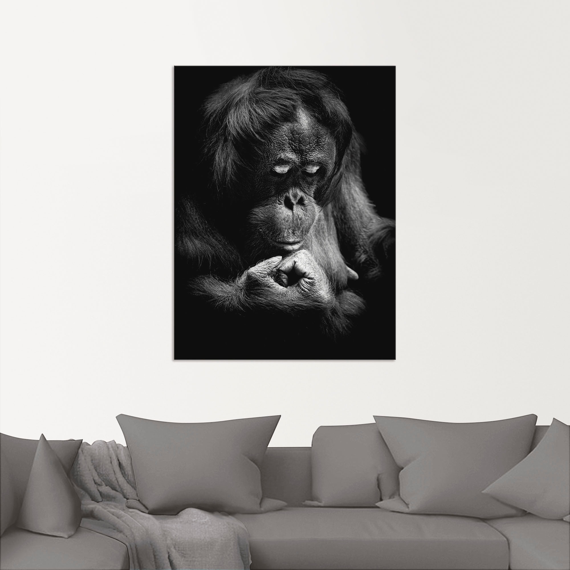 10 Cm Runder Orang-Utan Aufkleber Aus Vinyl – Perfekt Für Laptop, Kühlschrank & Mehr