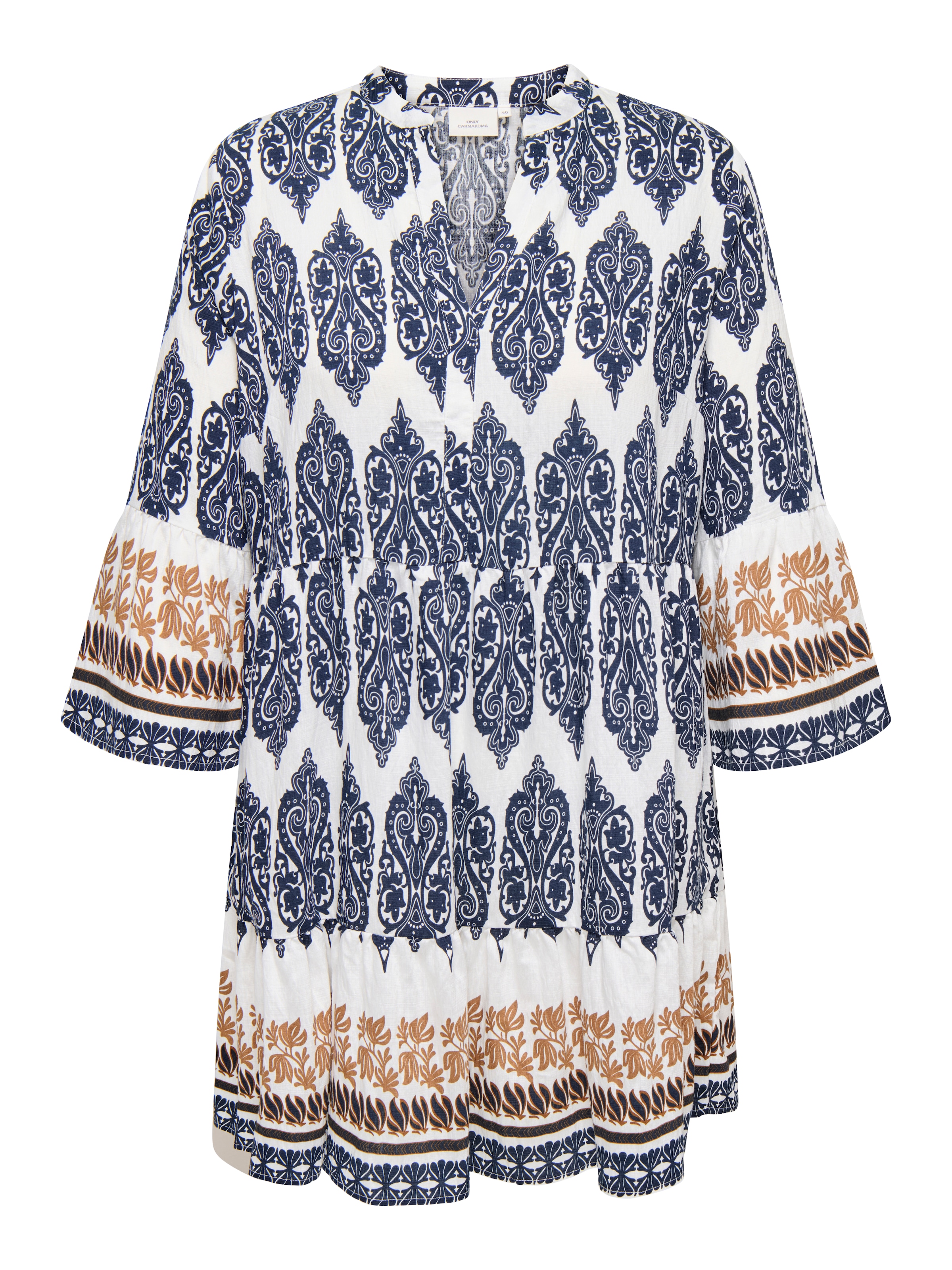 ONLY CARMAKOMA Blusenkleid "CARHAVANA LIFE 3/4 TUNIC DRESS AOP"