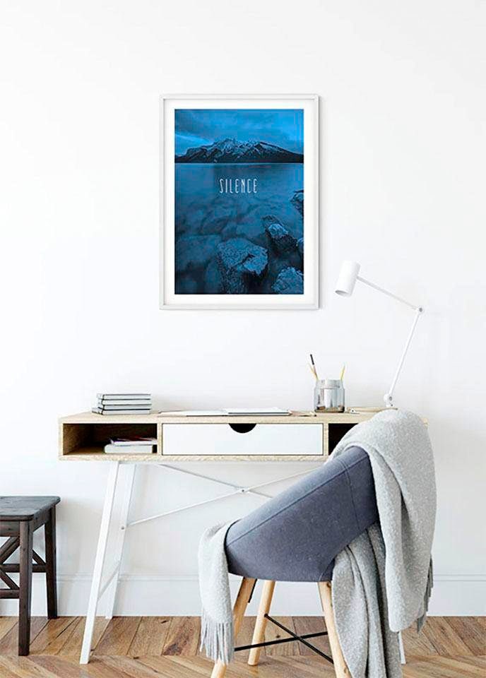 ❤ Komar Poster »Word Lake entdecken Natur, (1 Kinderzimmer, Wohnzimmer Blue«, Silence St.), im Shop Jelmoli-Online Schlafzimmer