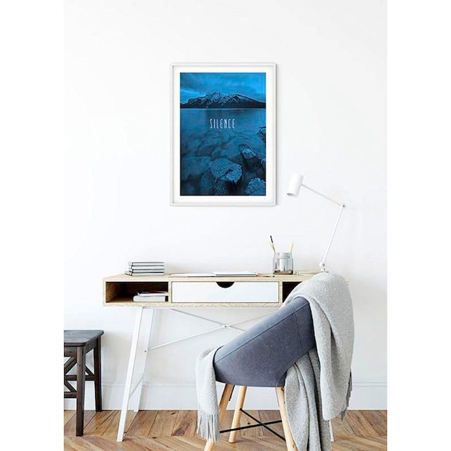 ❤ Komar Poster »Word Lake Silence Blue«, Natur, (1 St.), Kinderzimmer,  Schlafzimmer, Wohnzimmer entdecken im Jelmoli-Online Shop