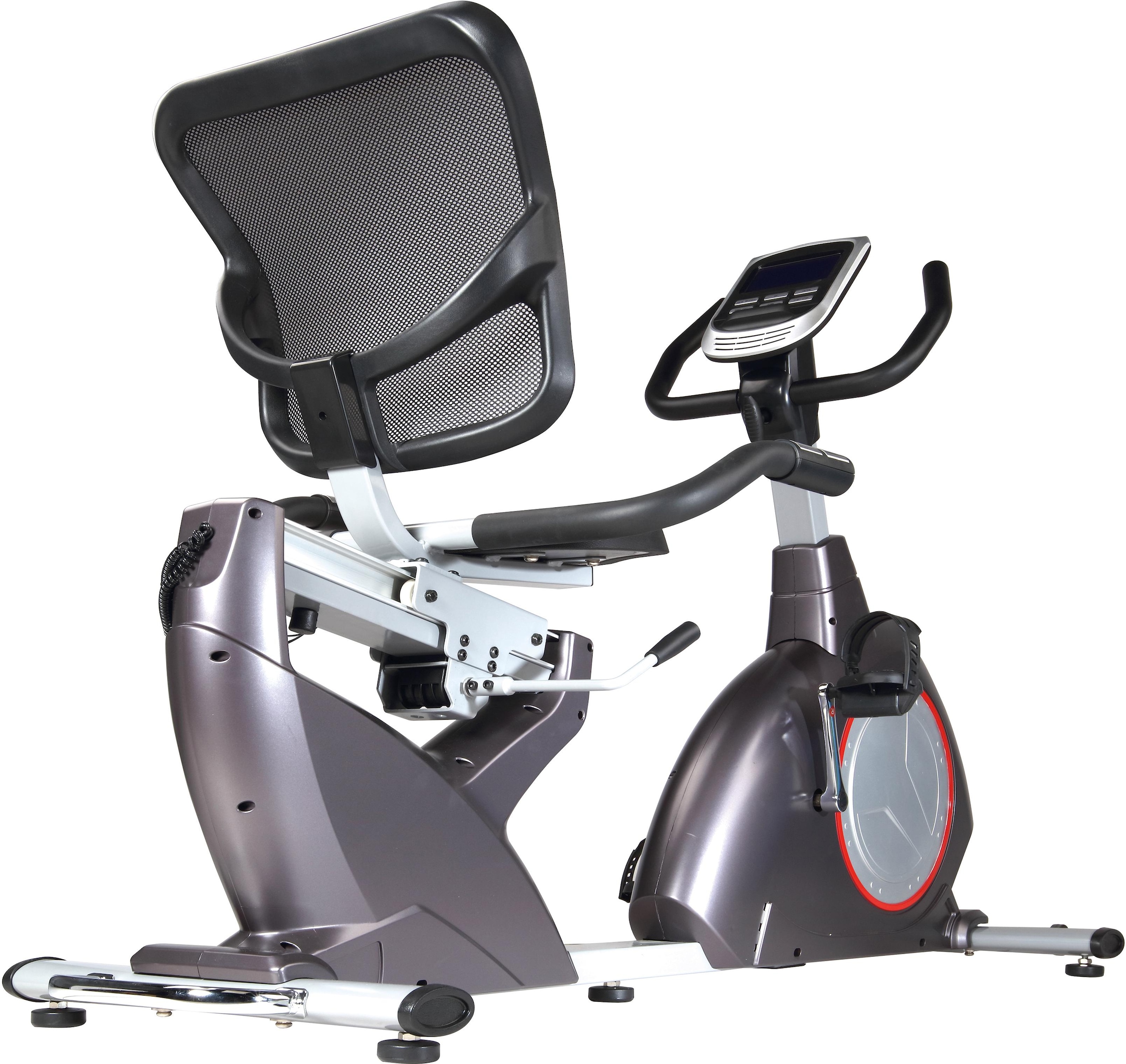 body coach Liege-Ergometer, (mit Tablet-Halterung und integr. Lautsprechern), Schwungmasse ca. 15 kg, 10 Widerstandsstufen