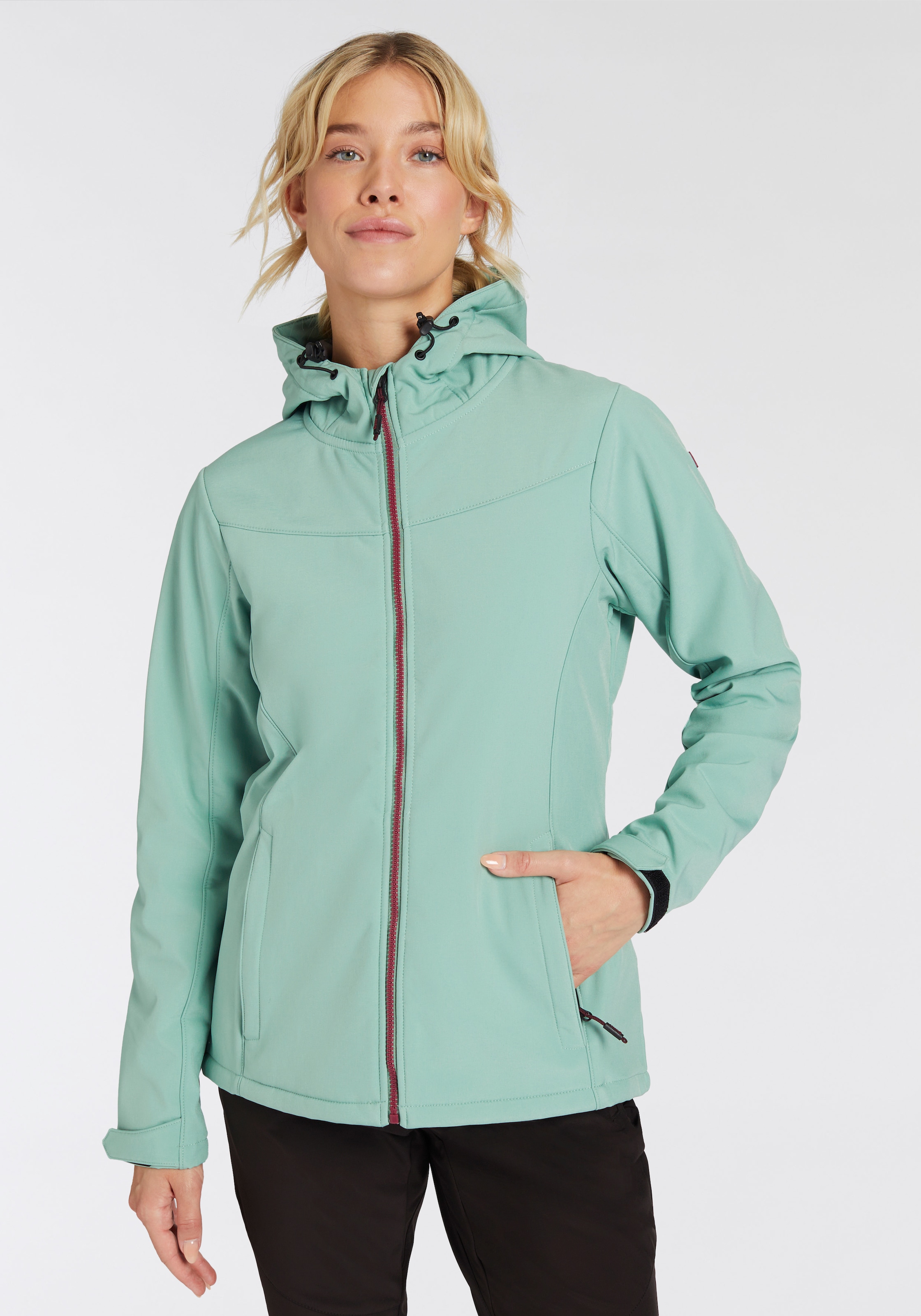 Softshelljacke »KOS 179 WMN SFTSHLL JCKT 2«, mit Kapuze