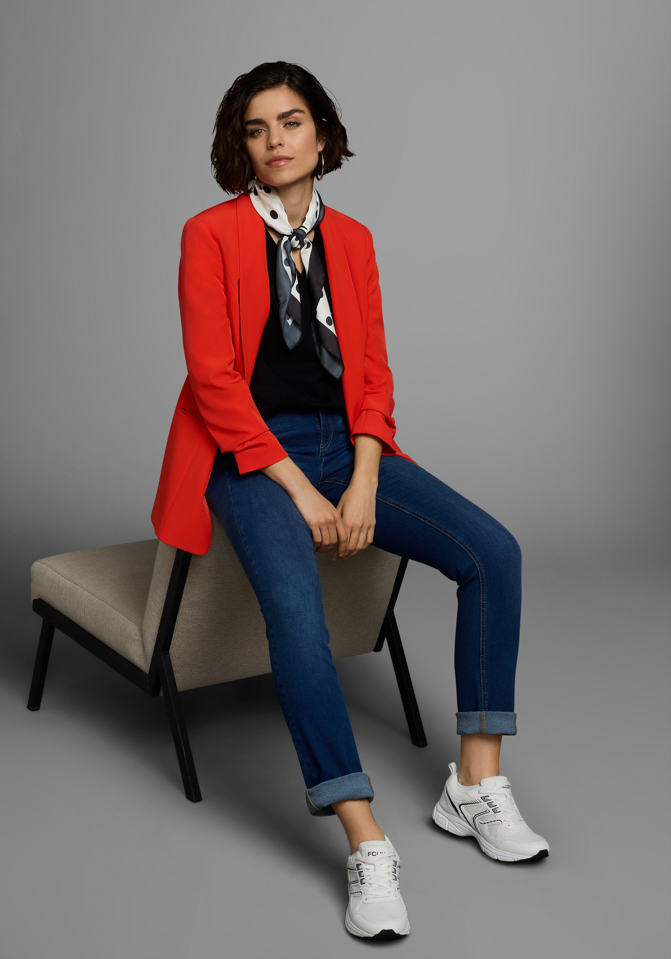 Boysen's V-Ausschnitt-Pullover, in leichter A-Form NEUE FARBE