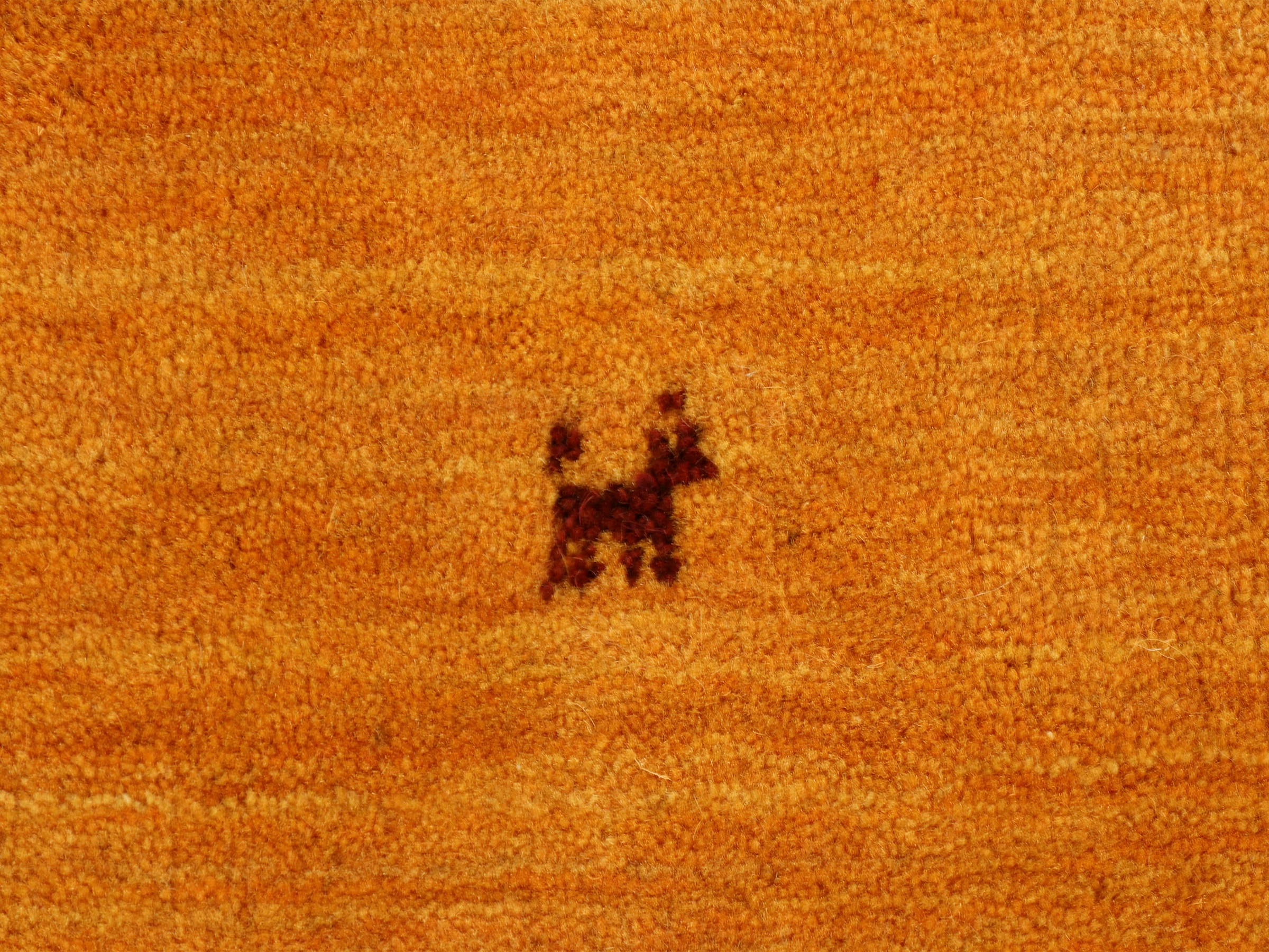 carpetfine Wollteppich »Gabbeh Uni, auch als Läufer und Rund erhältlich«, rechteckig, 15 mm Höhe, reine Wolle, handgewebt, Gabbeh Loom Tiermotiv, grosse Farbauswahl