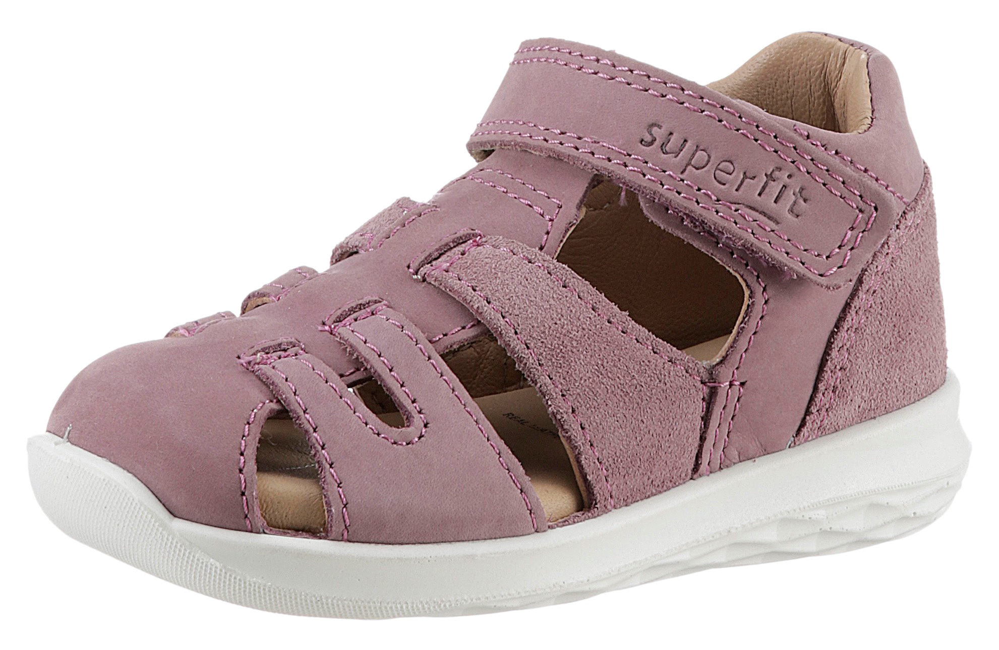 Superfit Sandale »BUMBLEBEE WMS: Mittel«, Sommerschuh, Klettschuh, Sandalette, mit Lederinnenfutter