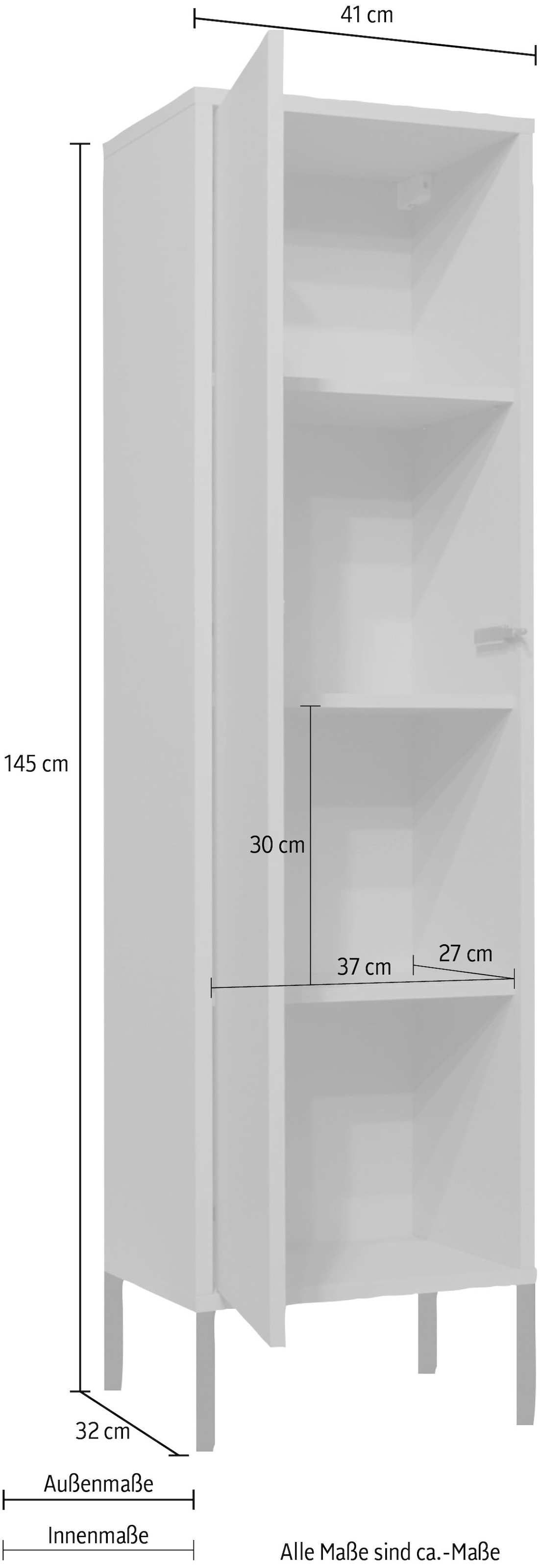Mäusbacher Mehrzweckschrank »Bonnie«, 41 cm mit Quadratgestell online  kaufen | Jelmoli-Versand