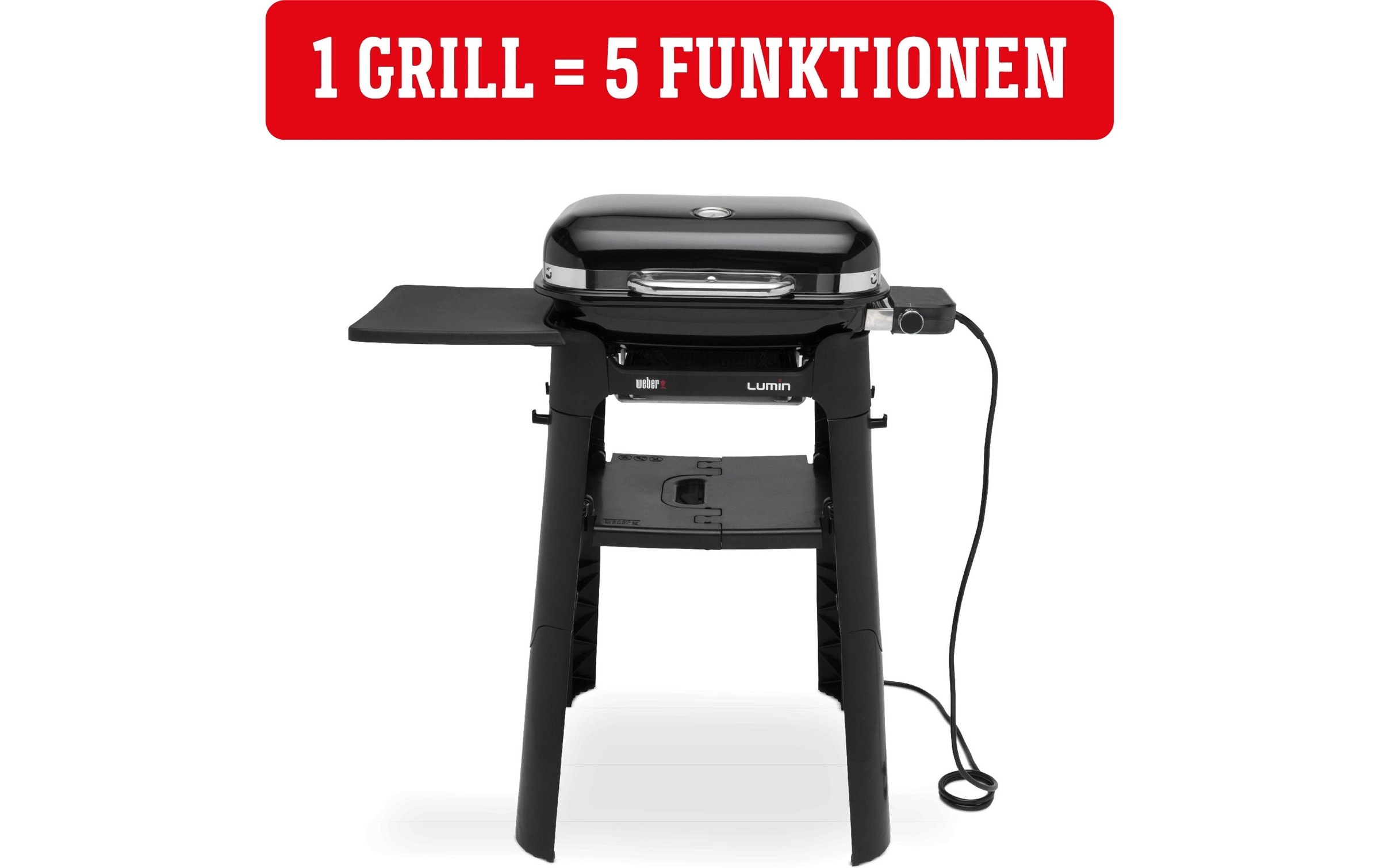 Weber Standgrill »Elektro Lumin Compact, Schwarz«, 2200 W