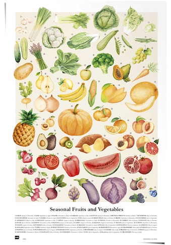Poster »Obst und Gemüse«