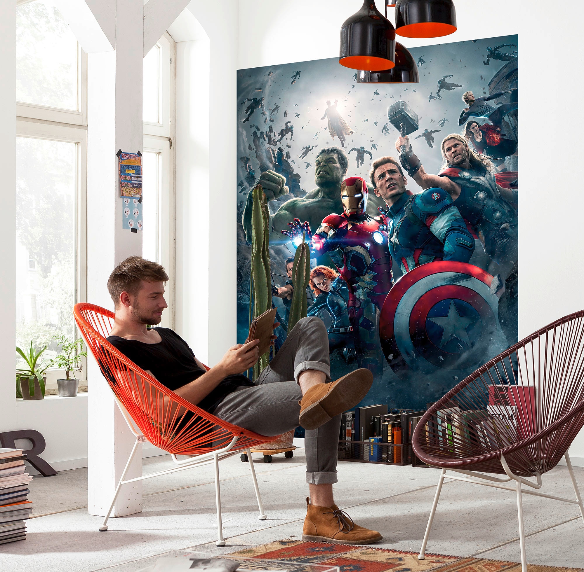 Komar Fototapete »Avengers Age of Ultron Movie Poster«, Comic, 184x254 cm (Breite  x Höhe), inklusive Kleister günstig shoppen | Jelmoli-Versand