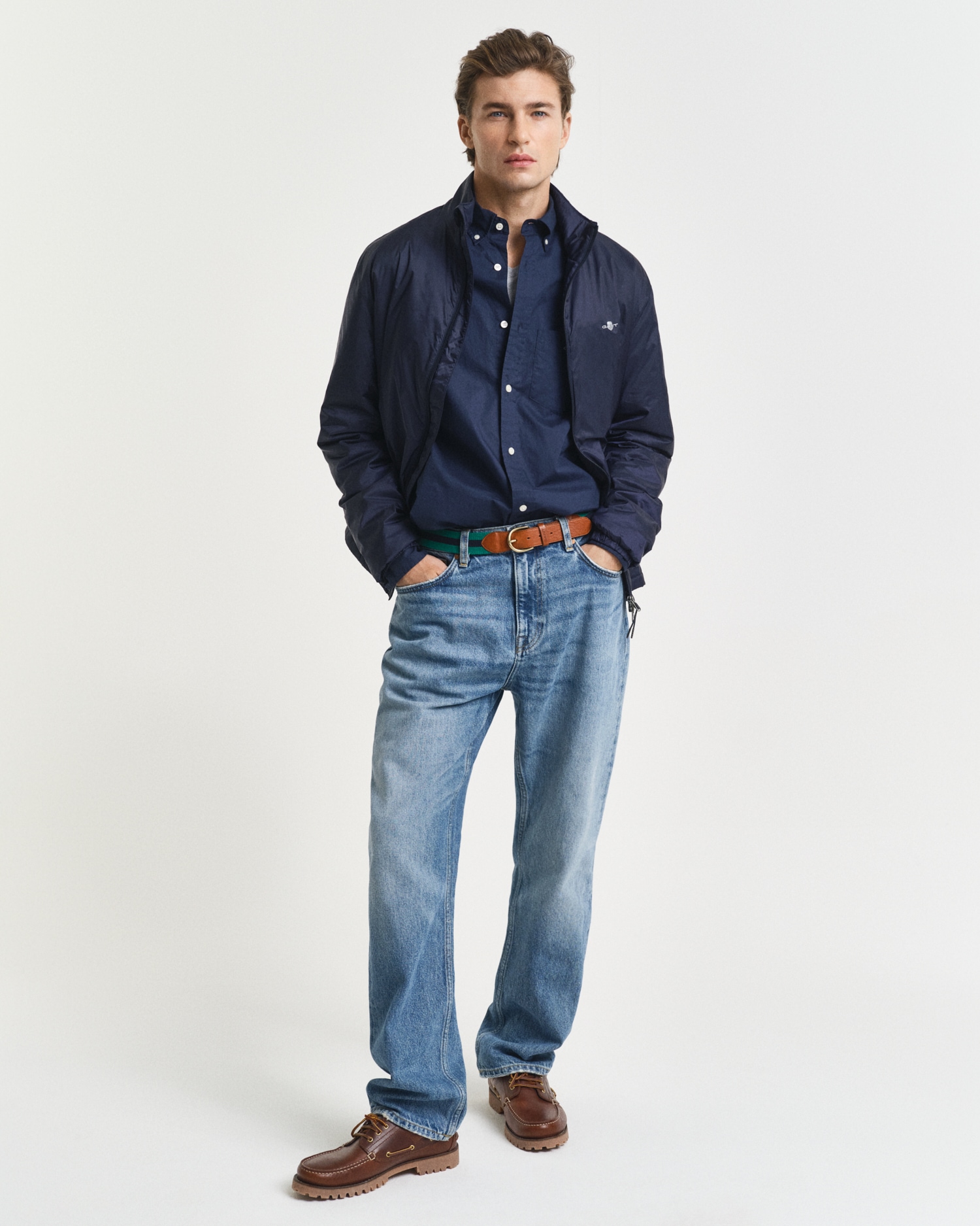 Gant Langarmhemd »Regular Fit Popeline Hemd leicht strapazierfähig pflegeleicht«, mit Label Stickerei auf der Brusttasche