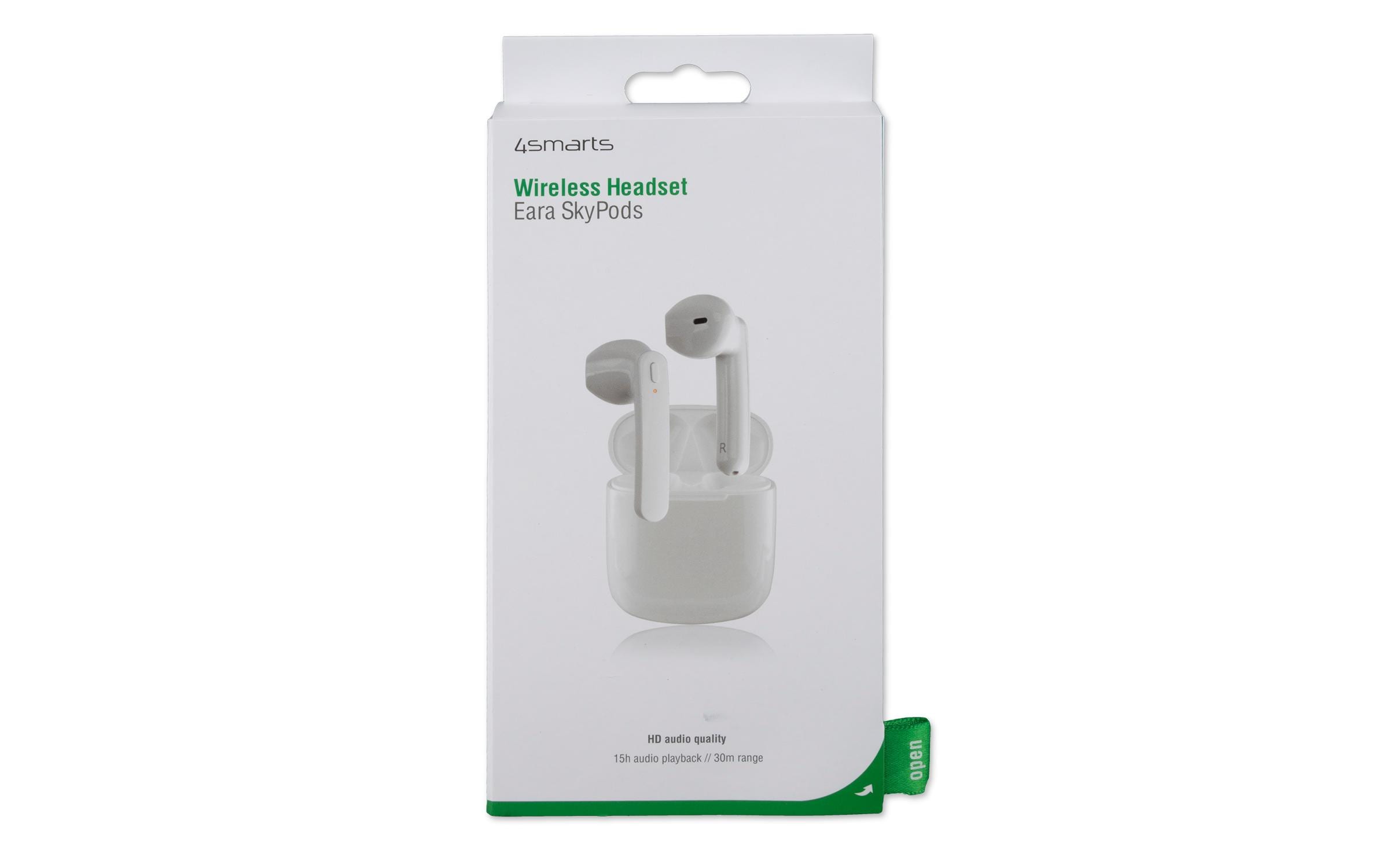 4smarts wireless In Ear Kopfh rer Eara SkyPods Weiss True