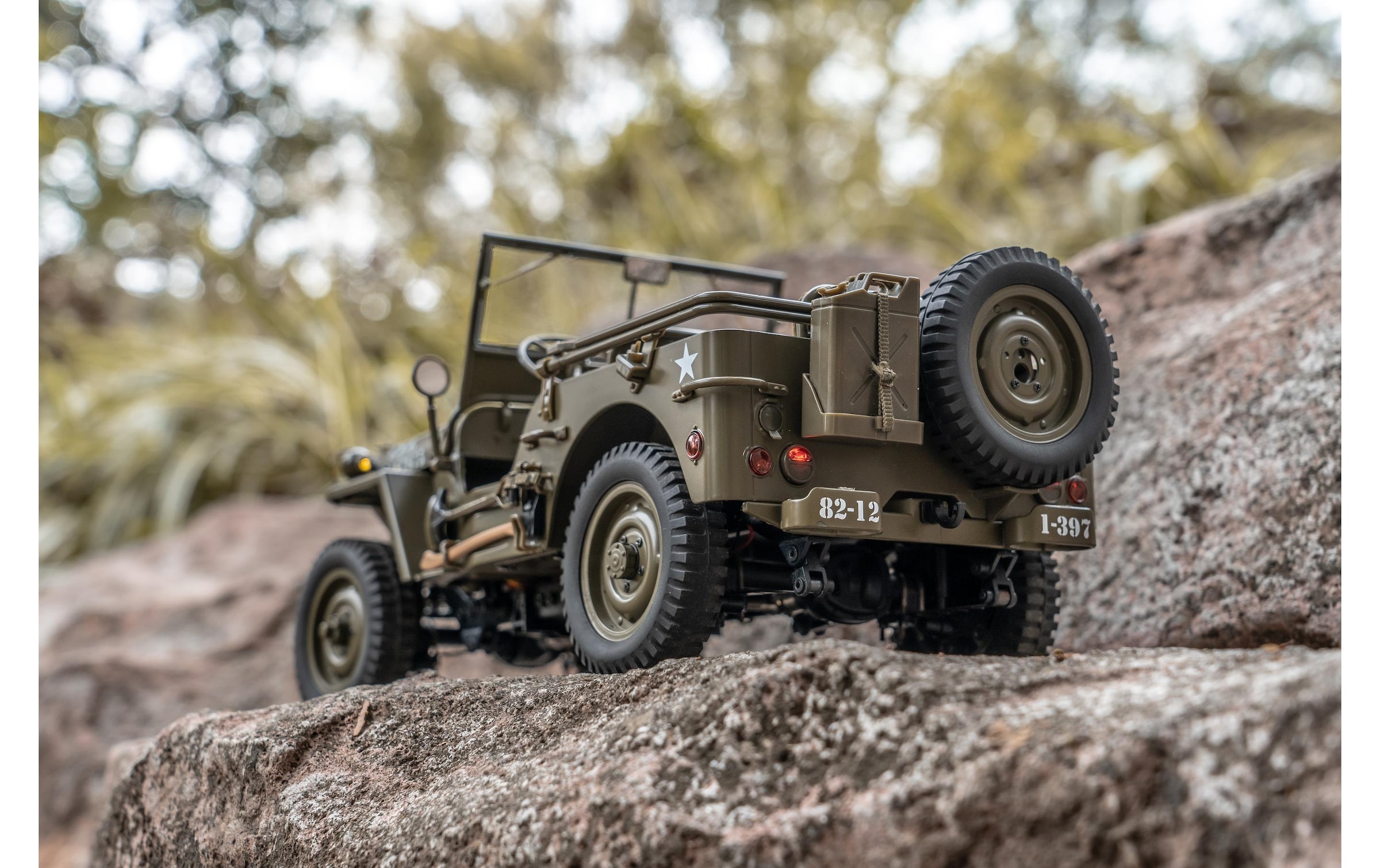 RC-Auto »RocHobby 1941 MB Willys Jeep, 1:12«