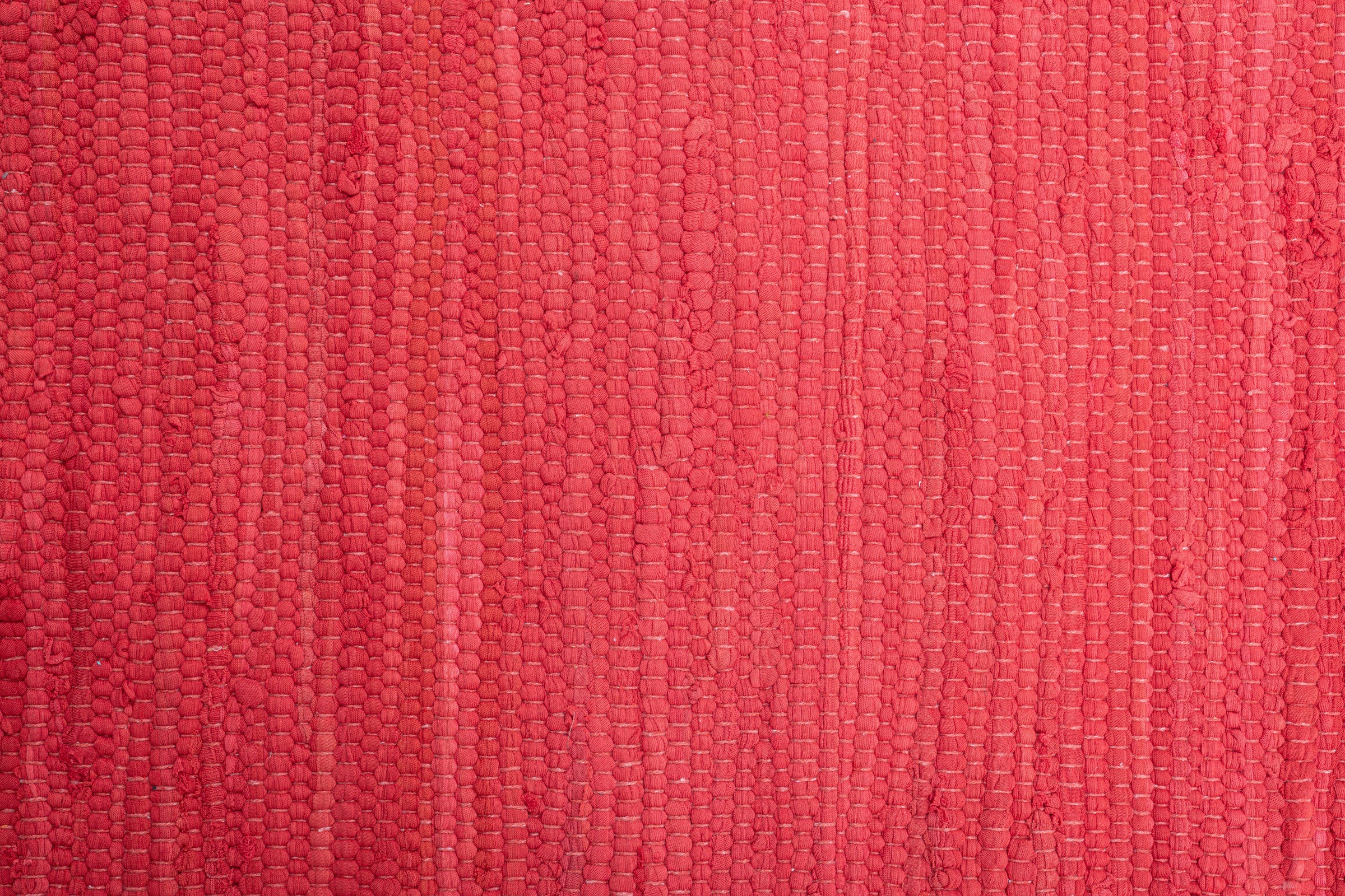 my home Teppich »Cadis«, rechteckig, 5 mm Höhe, Wendeteppich, mit Fransen, Uni Farben, handgewebt, reine Baumwolle