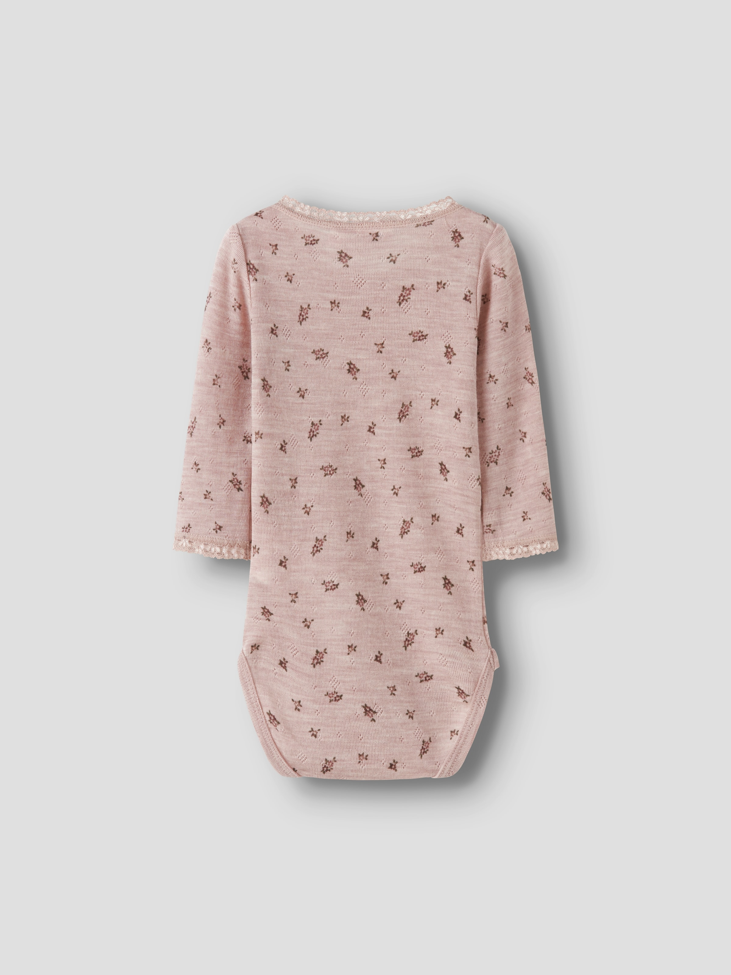 Name It Langarmbody »NBFWANG WOOL NEEDLE LS BODY NOOS«, aus reiner Merinowolle