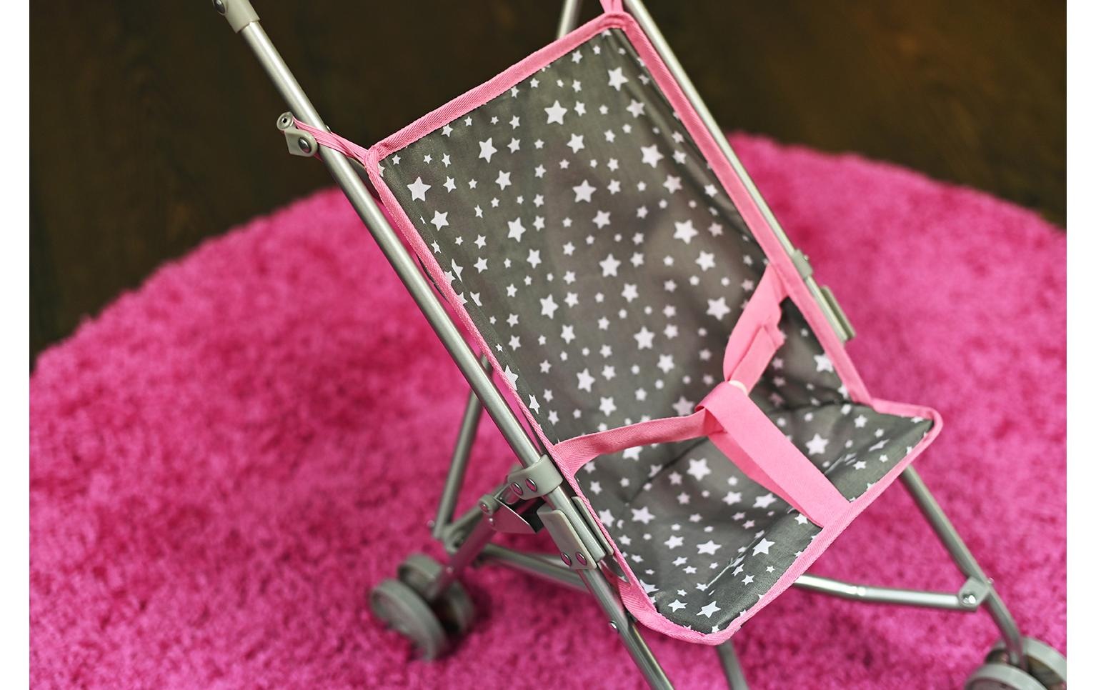 Knorrtoys® Puppenbuggy »Puppenbuggy Sim - star grey«