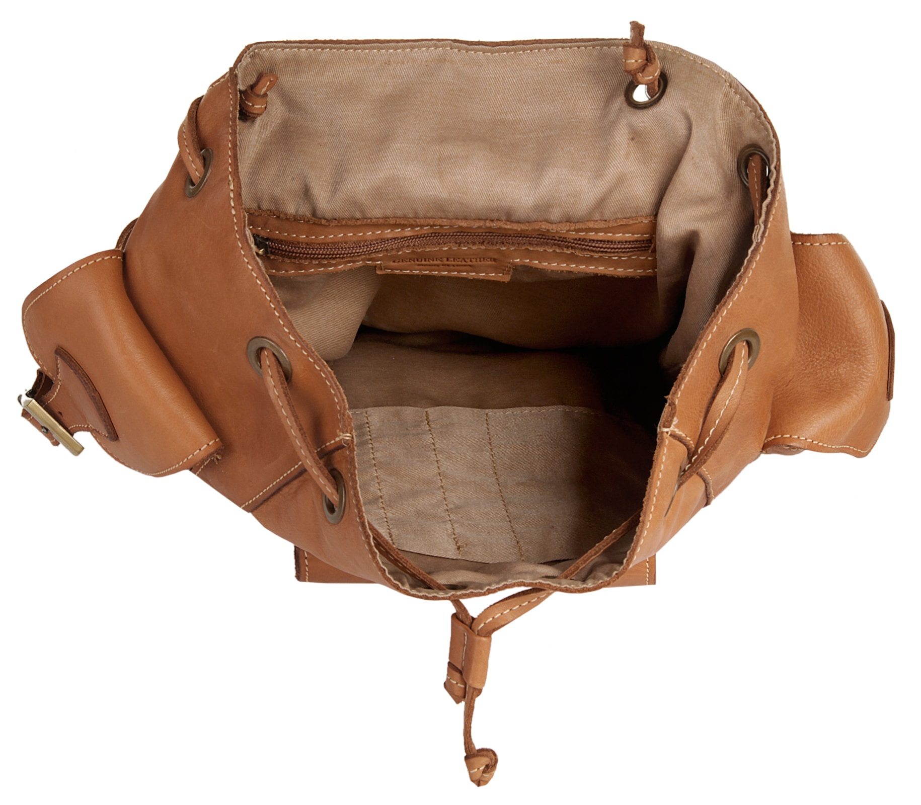 Cluty Cityrucksack, echt Leder, Made in Italy