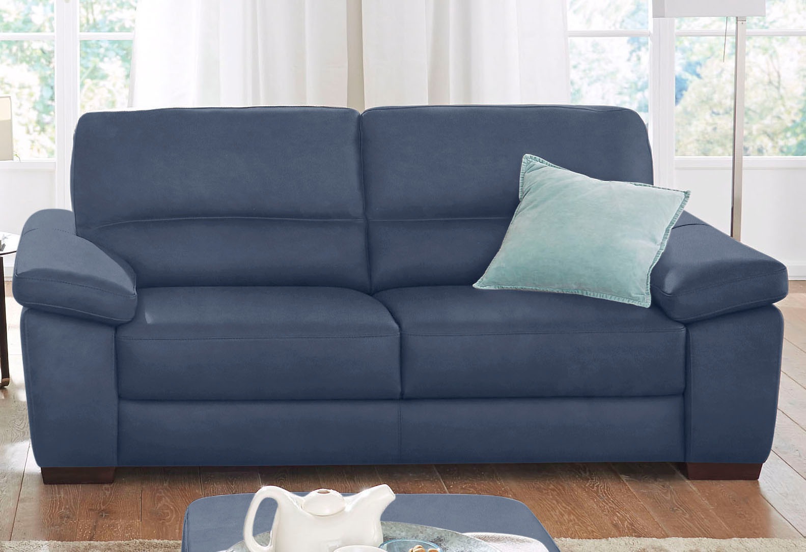 CALIA ITALIA Polstergarnitur »Gaia, hochwertige Garnitur aus 2-Sitzer & 3-Sitzer im edlen Design«, (Set, 2 tlg.), aus pflegeleichtem Luxus-Microfaser Ginevra Hydro Care
