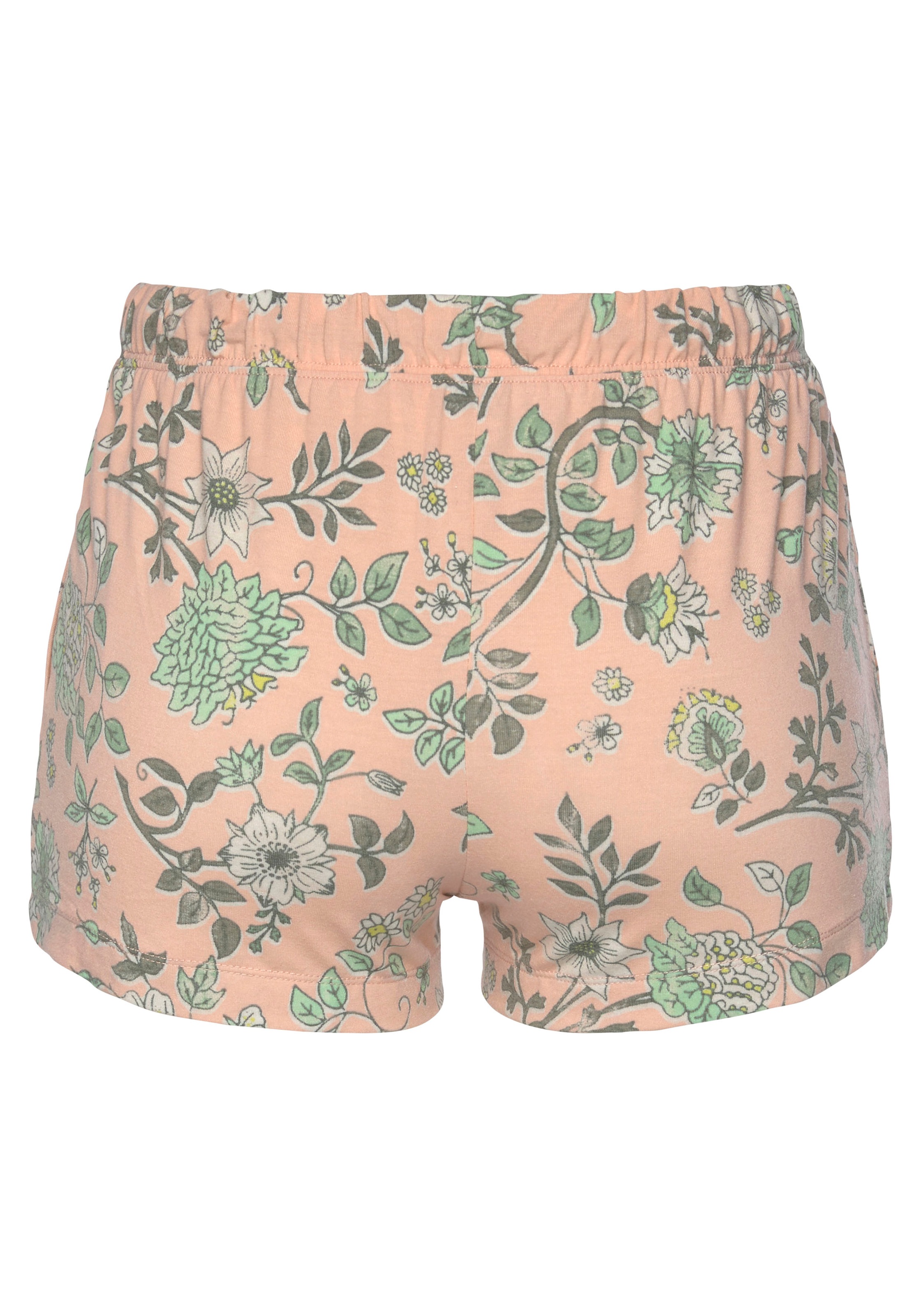 LASCANA Schlafshorts, im Blumen Allover-Druck