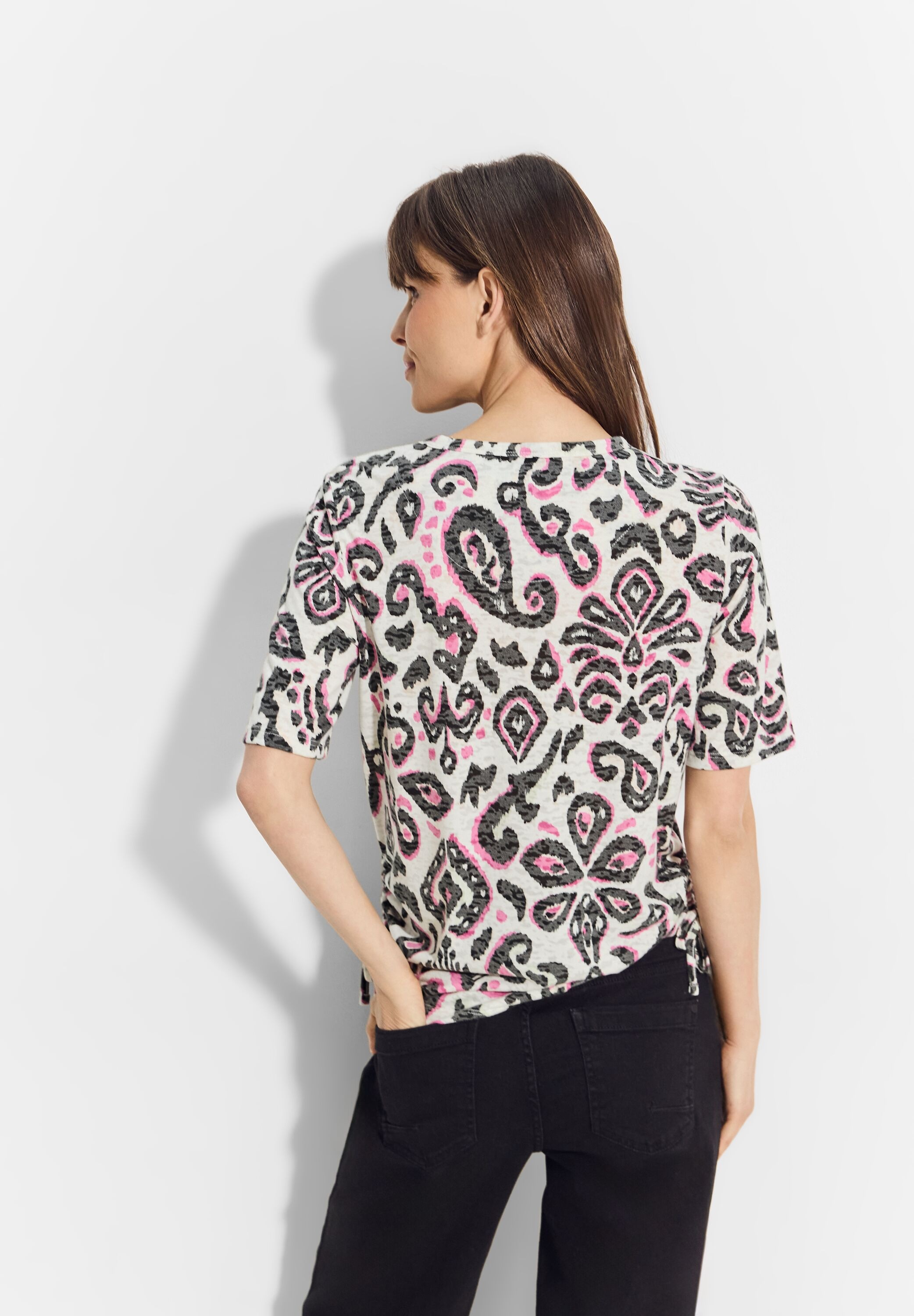 Cecil T-Shirt, mit Burnout Optik