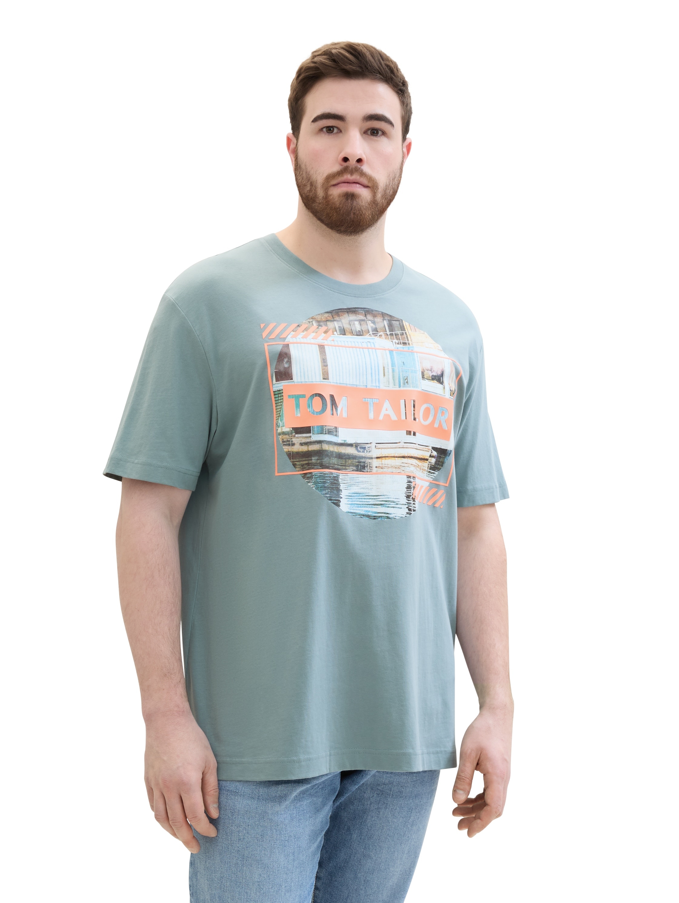 TOM TAILOR PLUS T-Shirt, mit Fotoprint und Rundhalsausschnitt
