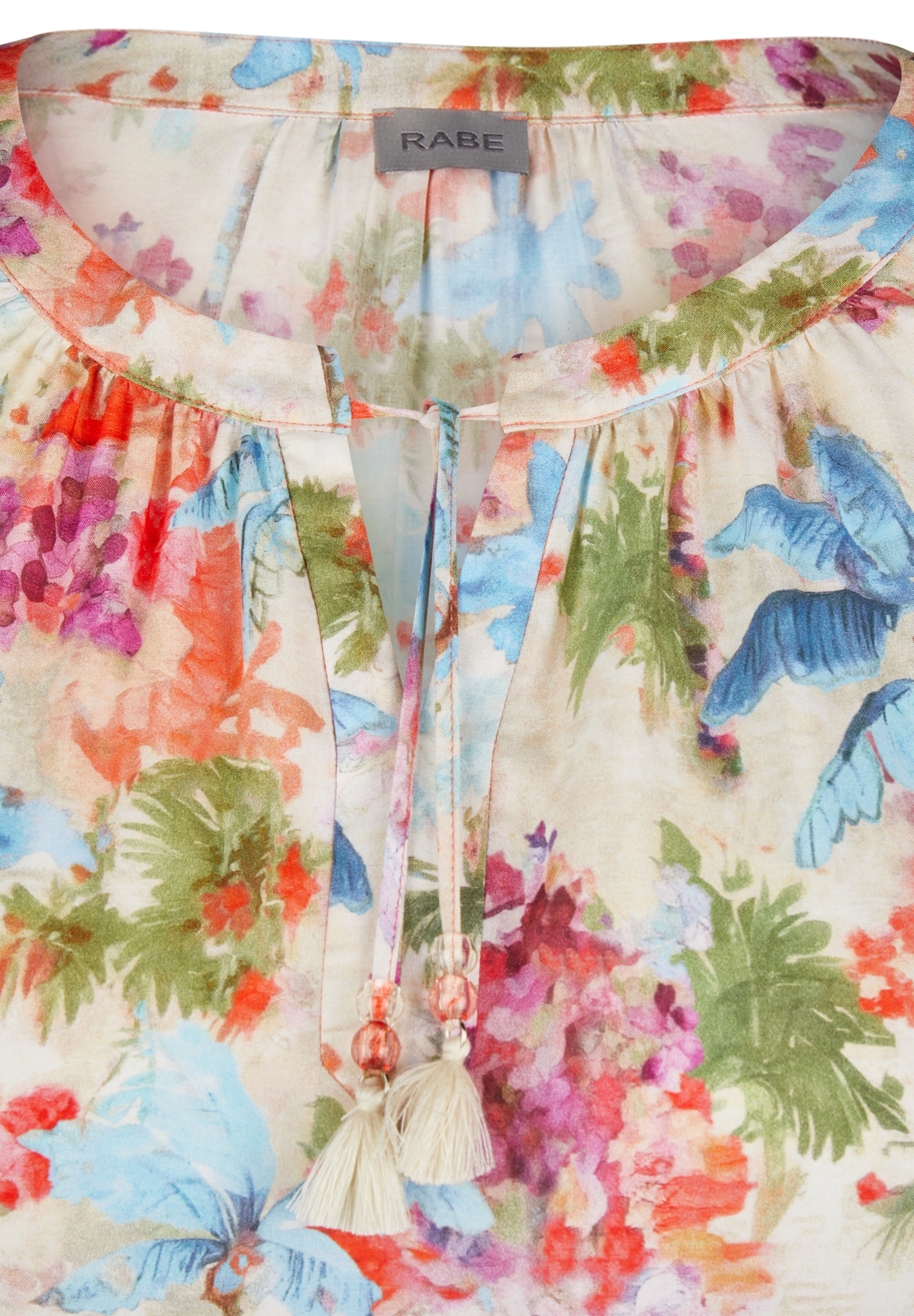 Rabe Druckbluse, im Tunika-Stil und mit floralem Muster