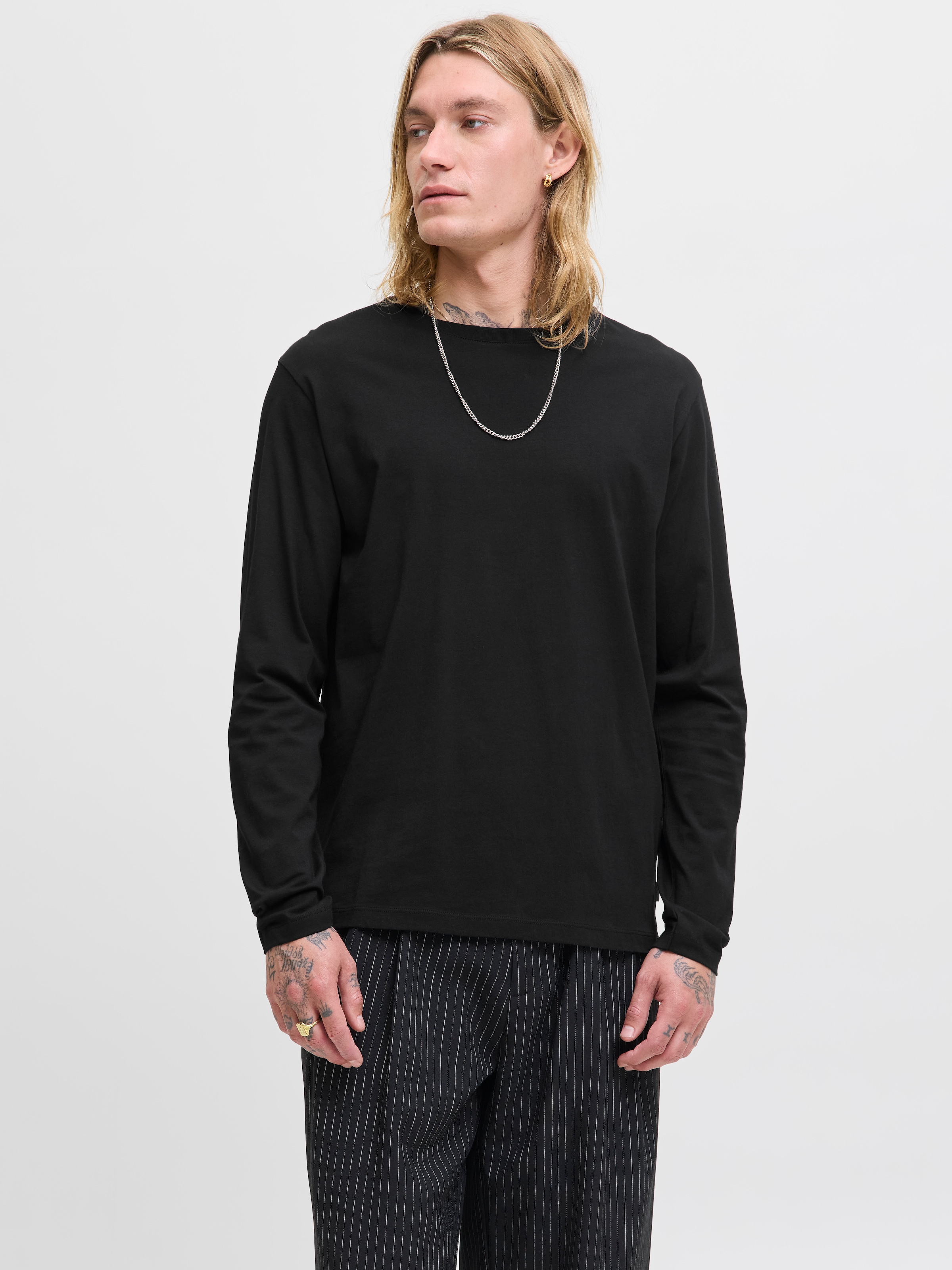 Jack & Jones Rundhalsshirt »JJEORGANIC BASIC TEE LS O-NECK NOOS«