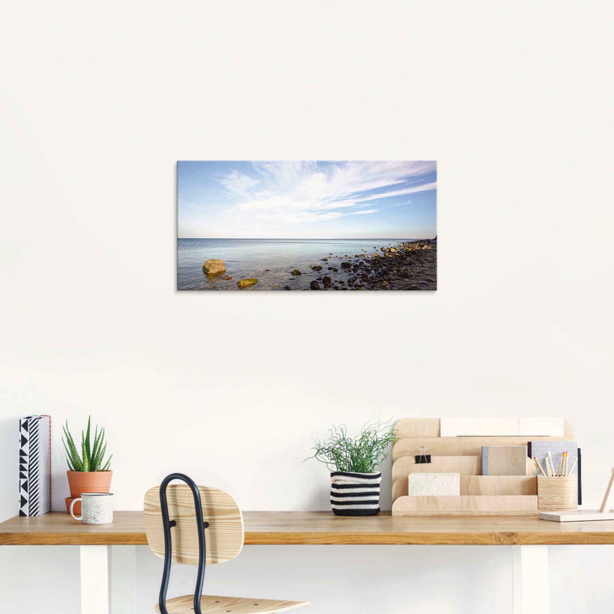 Artland Glasbild »Brodtener Ufer«, Strand, (1 St.), in verschiedenen Grössen