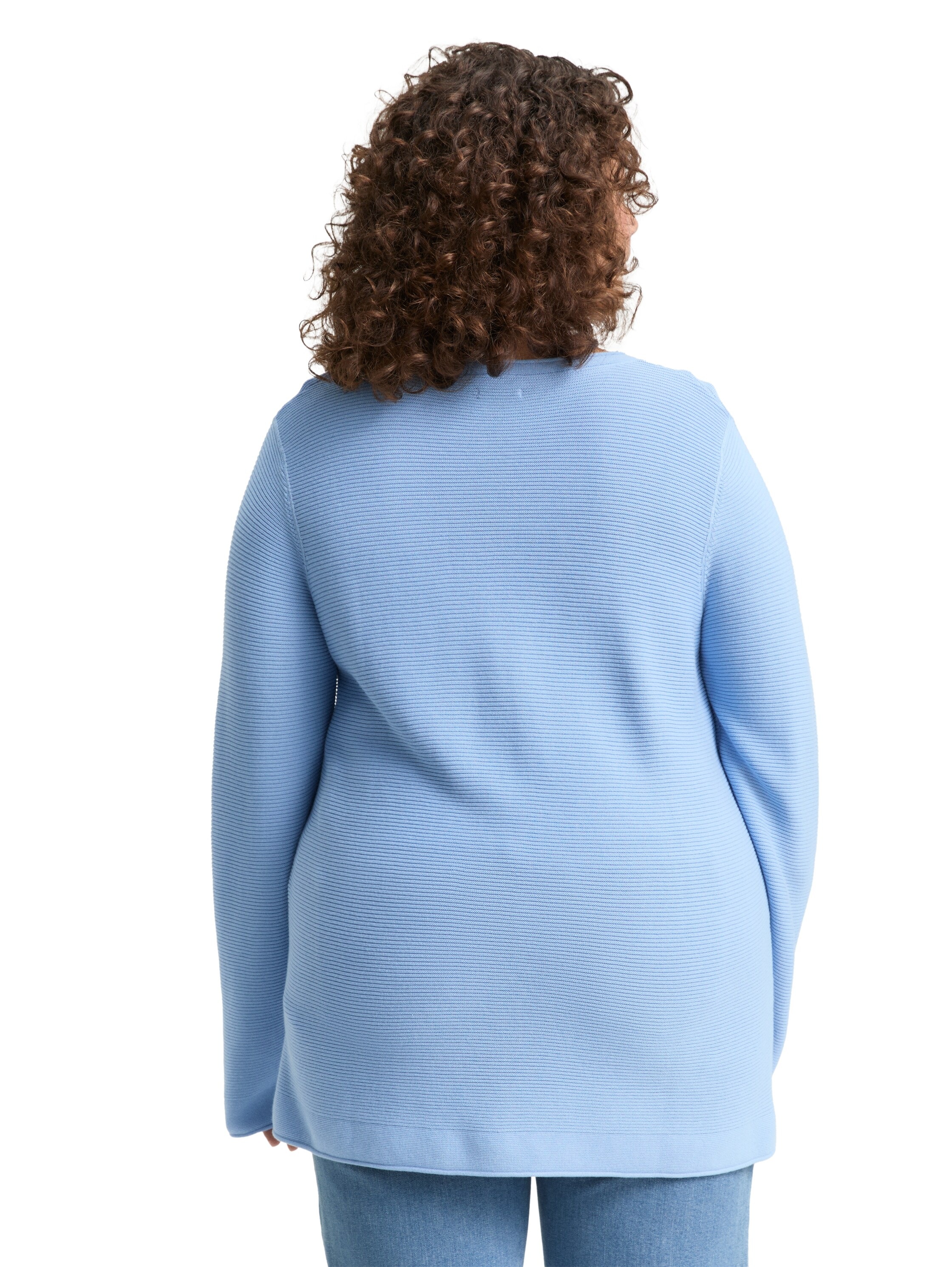 TOM TAILOR PLUS Strickpullover, aus Bio-Baumwolle
