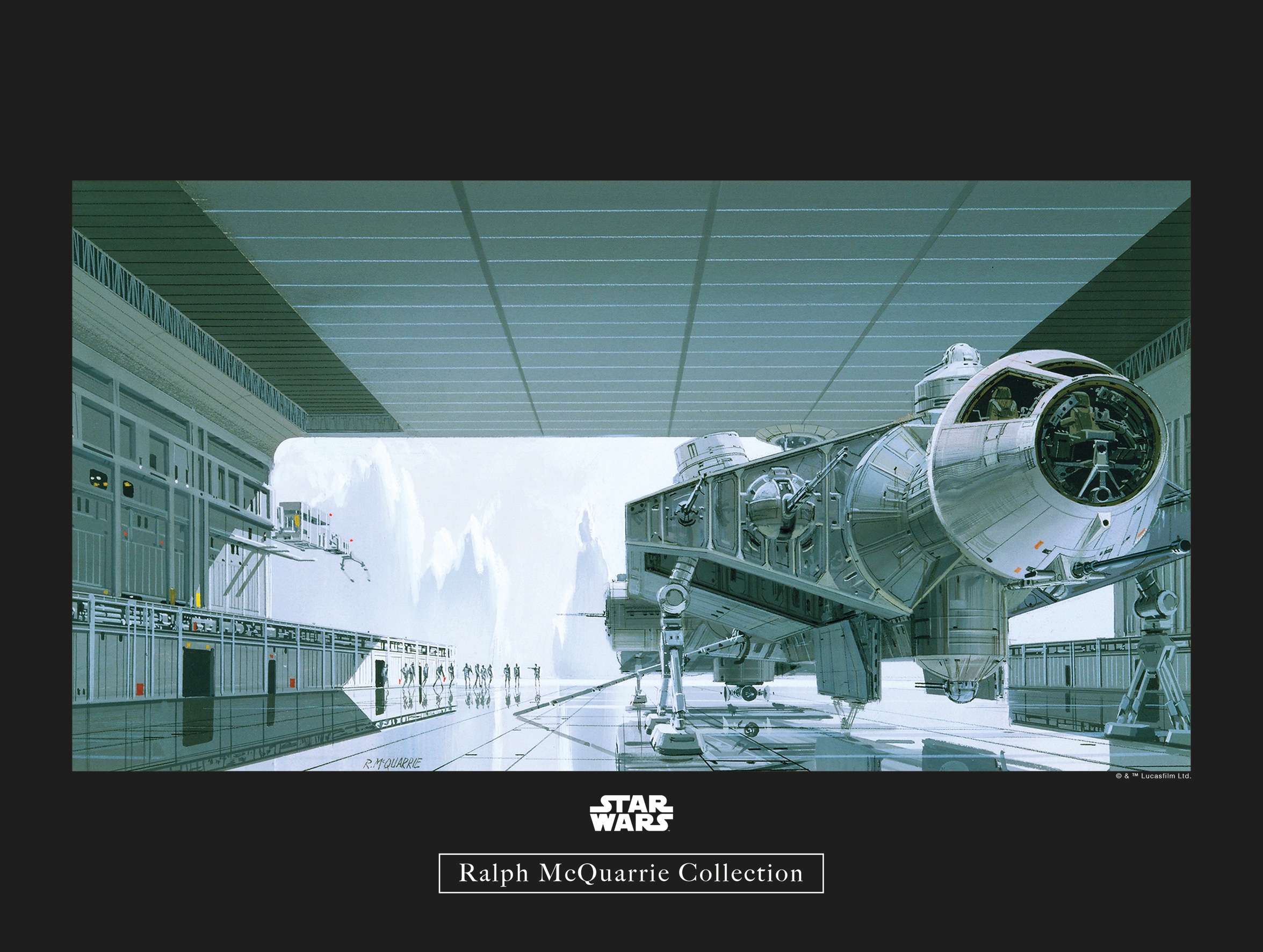 Komar Bild »Star Wars Classic RMQ Hangar Shuttle«, Star Wars, (1 St.), Wandbild zur Dekoration im Kinderzimmer - ohne Rahmen