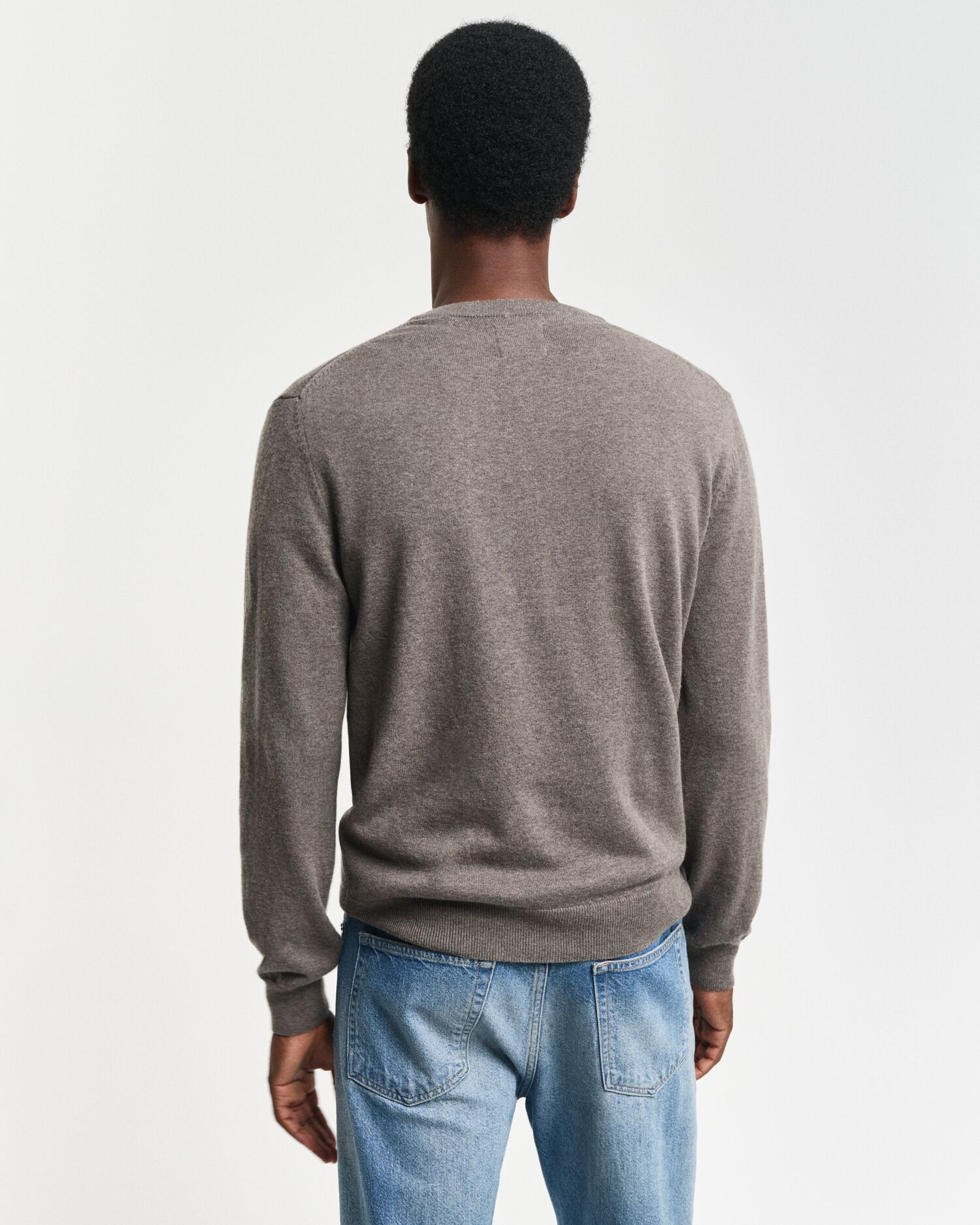 Gant V-Ausschnitt-Pullover »COTTON/WOOL«, normale Passform, Strickpullover