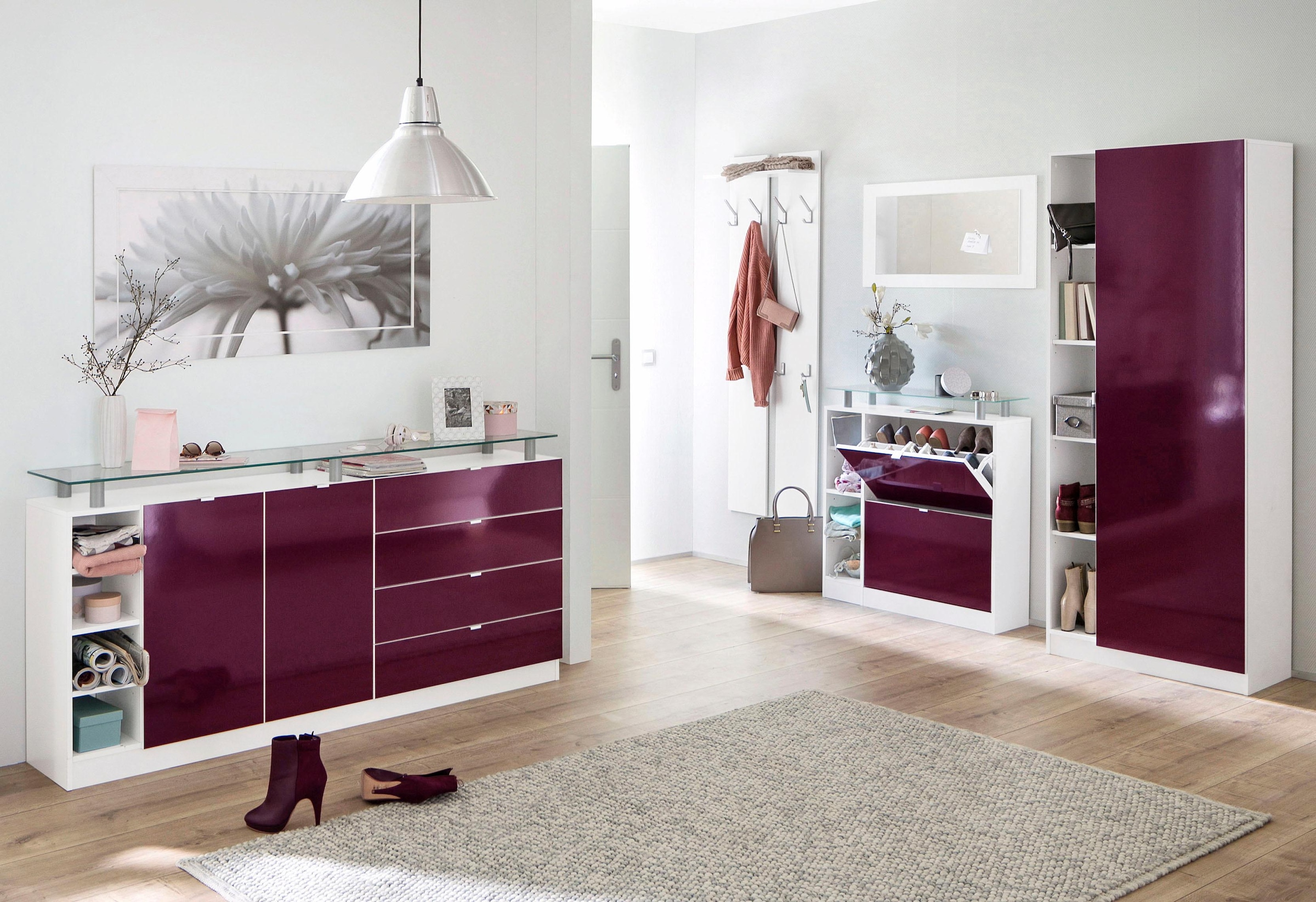 ❤ borchardt Möbel Garderobenpaneel »Finn«, mit 8 Haken entdecken im  Jelmoli-Online Shop