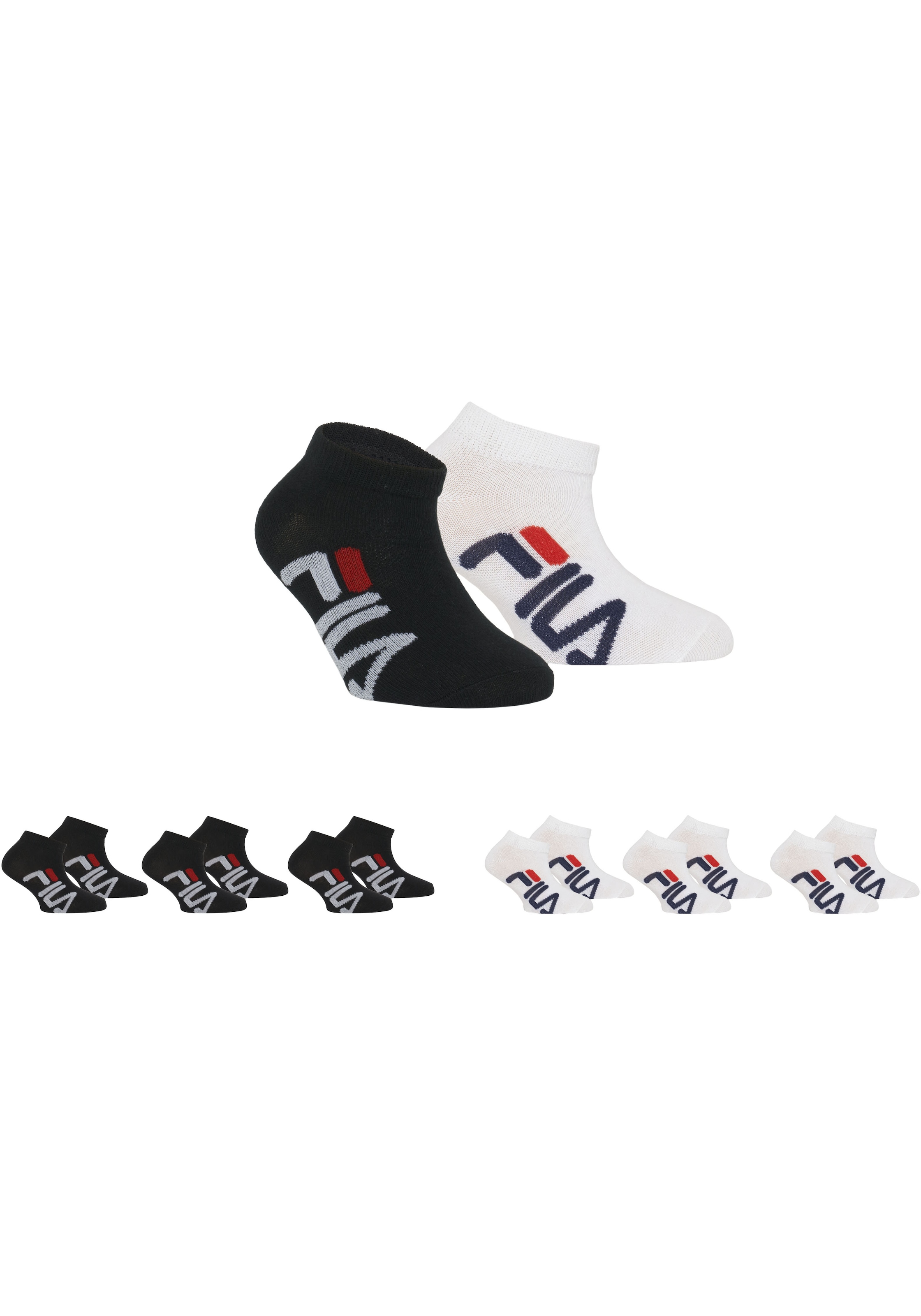 Fila Sneakersocken, (6er Pack), mit Logoschriftzug seitlich