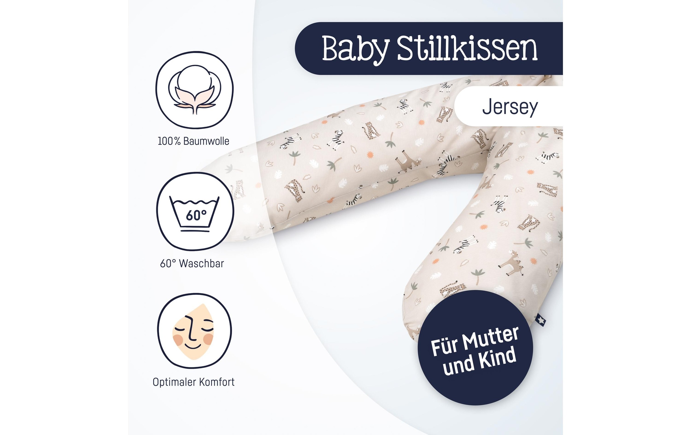 Julius Zöllner Stillkissen »Jersey Savanne Beige«