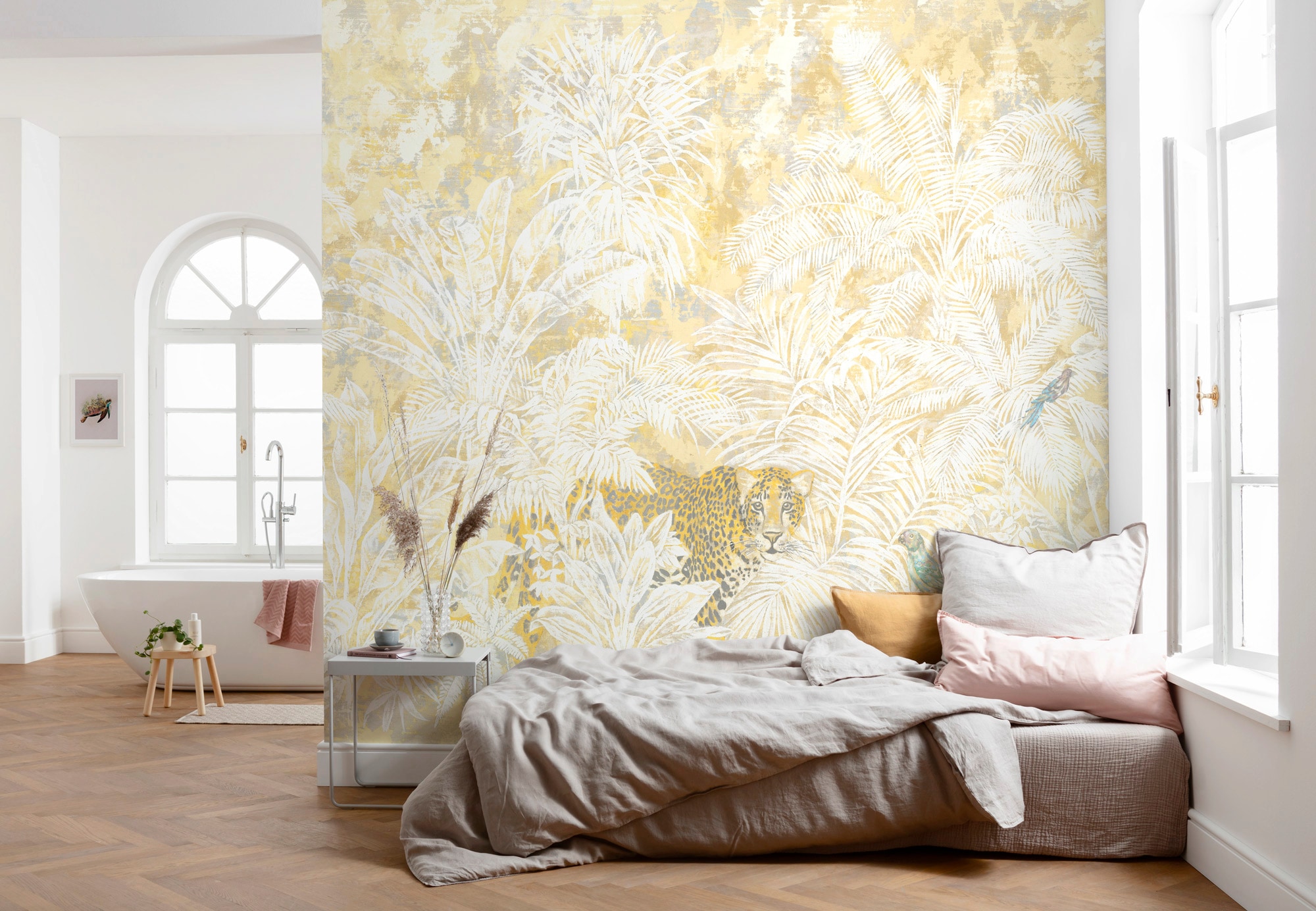 Komar Vliestapete "Digitaldruck Vlies - Jungle Maze - Größe 300 x 280 cm" bedruckt glatt Wohnzimmer, Schlafzimmer