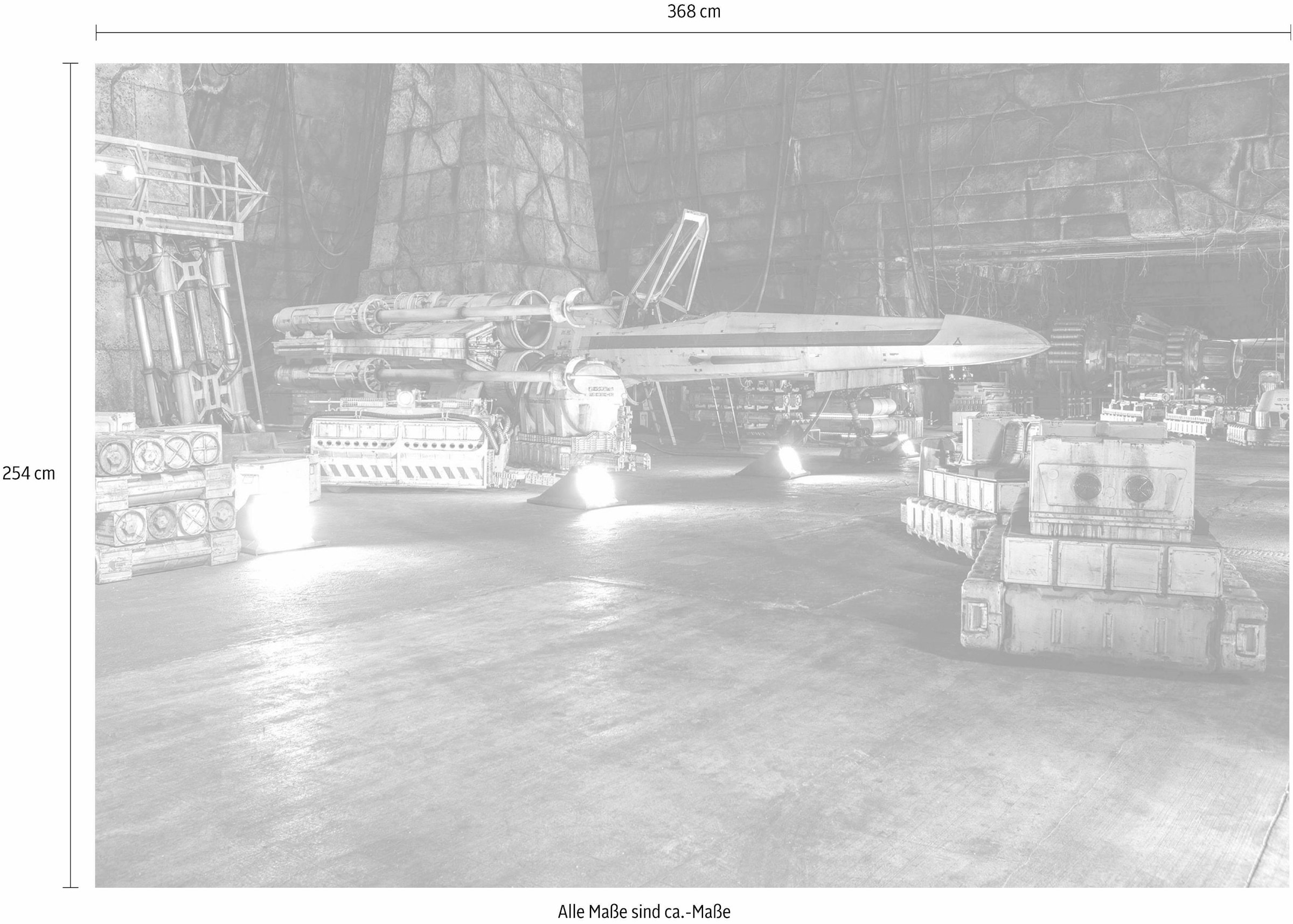 ✵ Komar Fototapete »Star Wars – Rebel Base«, 368x254 cm (Breite x Höhe),  inklusive Kleister günstig entdecken | Jelmoli-Versand