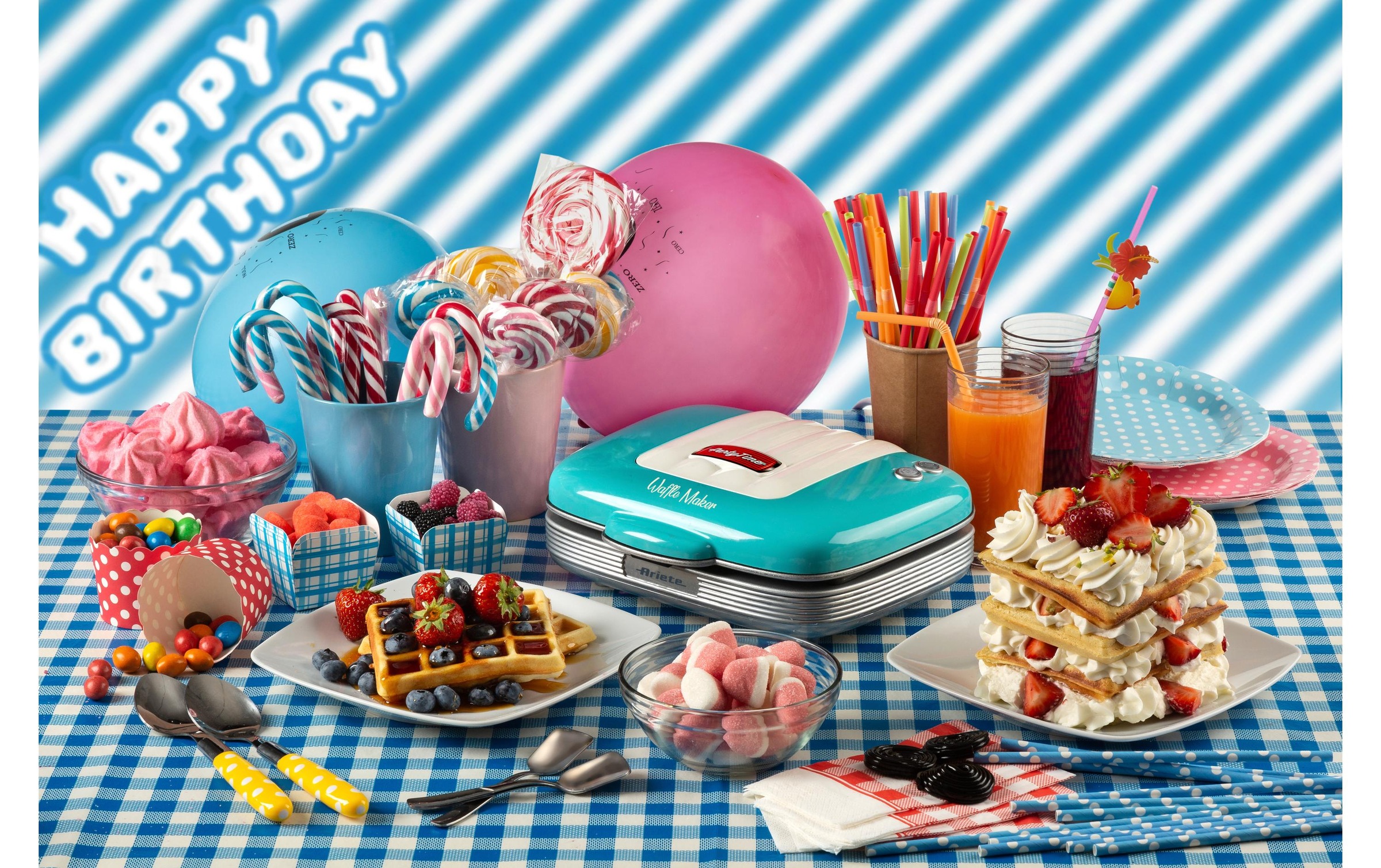 Ariete Waffeleisen »Party Time ARI-1973-BL Blau«, 700 W