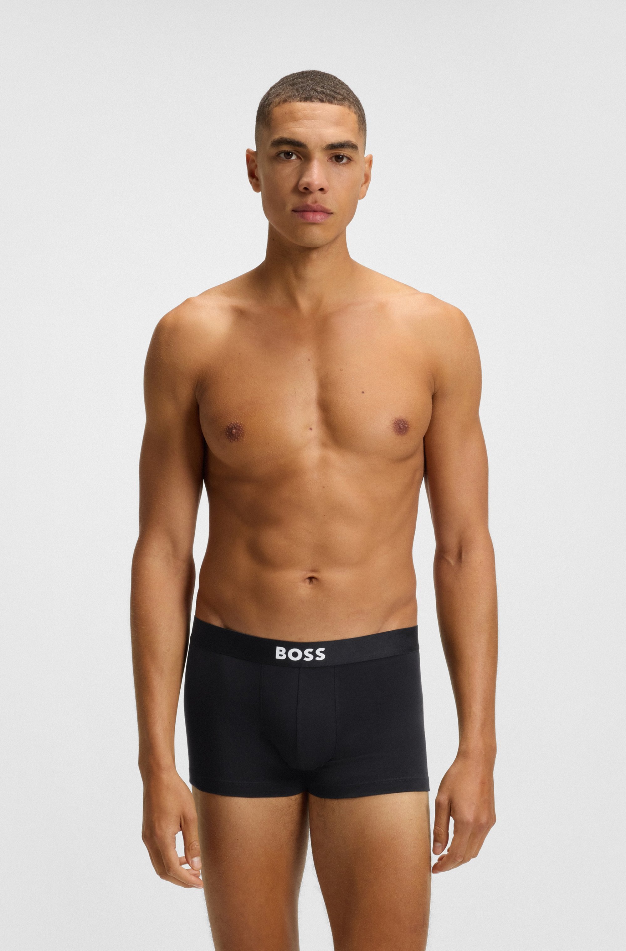 BOSS Trunk »3P Trunk BOSS ONE«, mit unifarbenen Bund