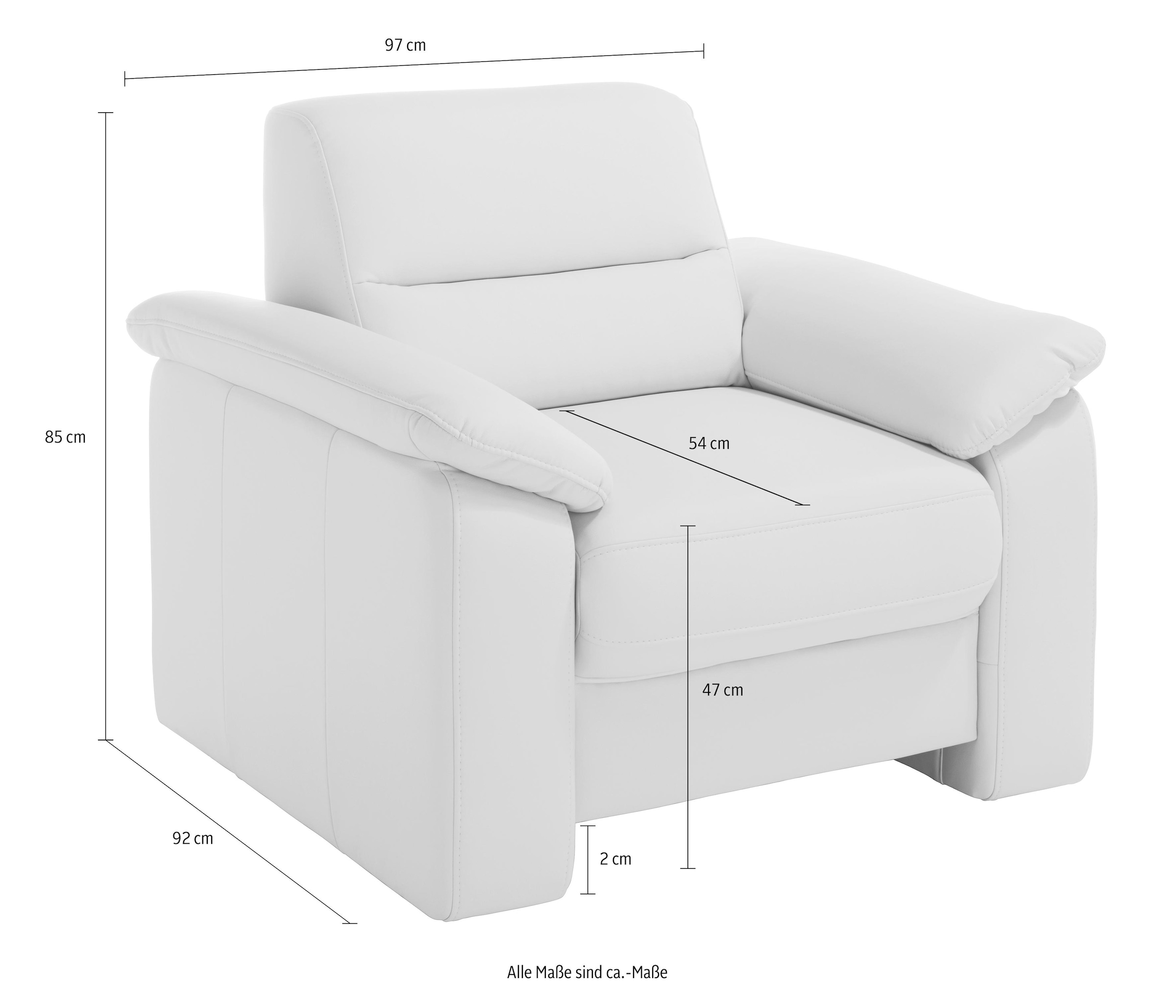 sit&more Sessel »Ascara«, inklusive komfortablem Federkern