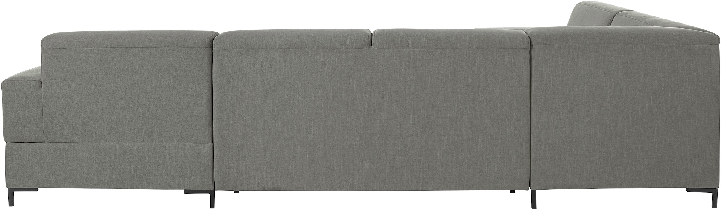 GOODproduct Wohnlandschaft »Grazzo, aktuelle Steppung im Sitz, viel Platz, zeitlos, U-Form«, hochwertige Stoffe aus recyceltem Material, Steppung im Sitzbereich