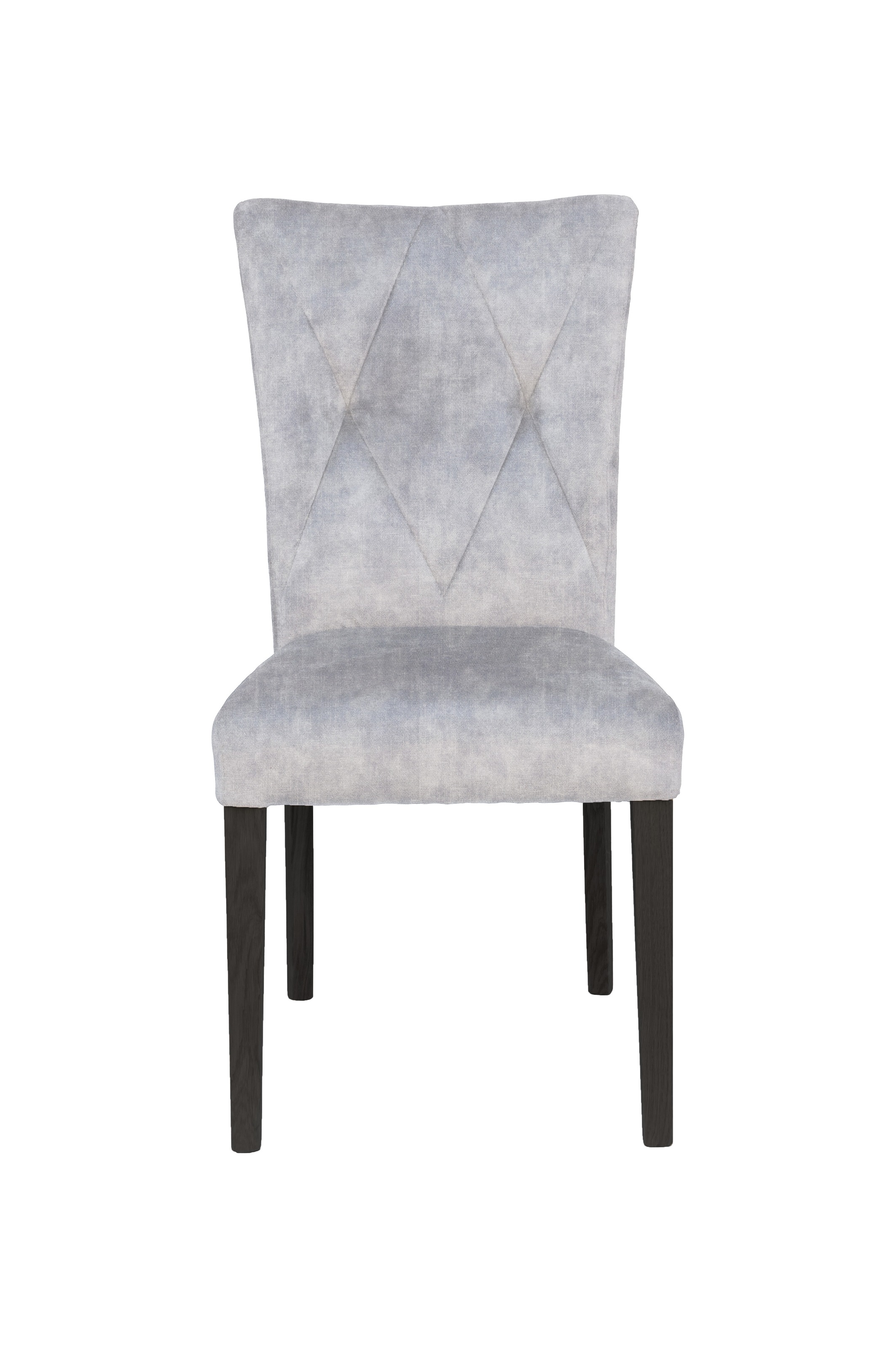 Home affaire 4-Fussstuhl »Diamond«, (Set), 2 St., Samtvelours, Sitz und Ruecken gepolstert