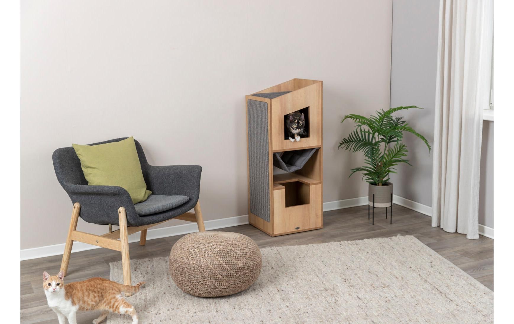 TRIXIE Kratzbaum-Liegemulde »Trixie CityStyle 105 cm Braun/Grau«