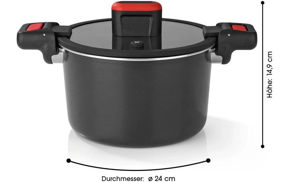 GOURMETmaxx Kochtopf "GOURMETmaxx, Aluminiumguss, 5,8 l"