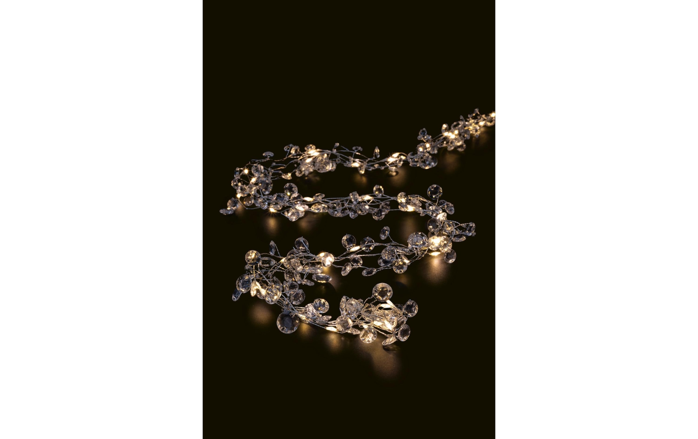 STT LED-Lichterkette »Lichterkette Silver Jewels«, 80 St.-flammig