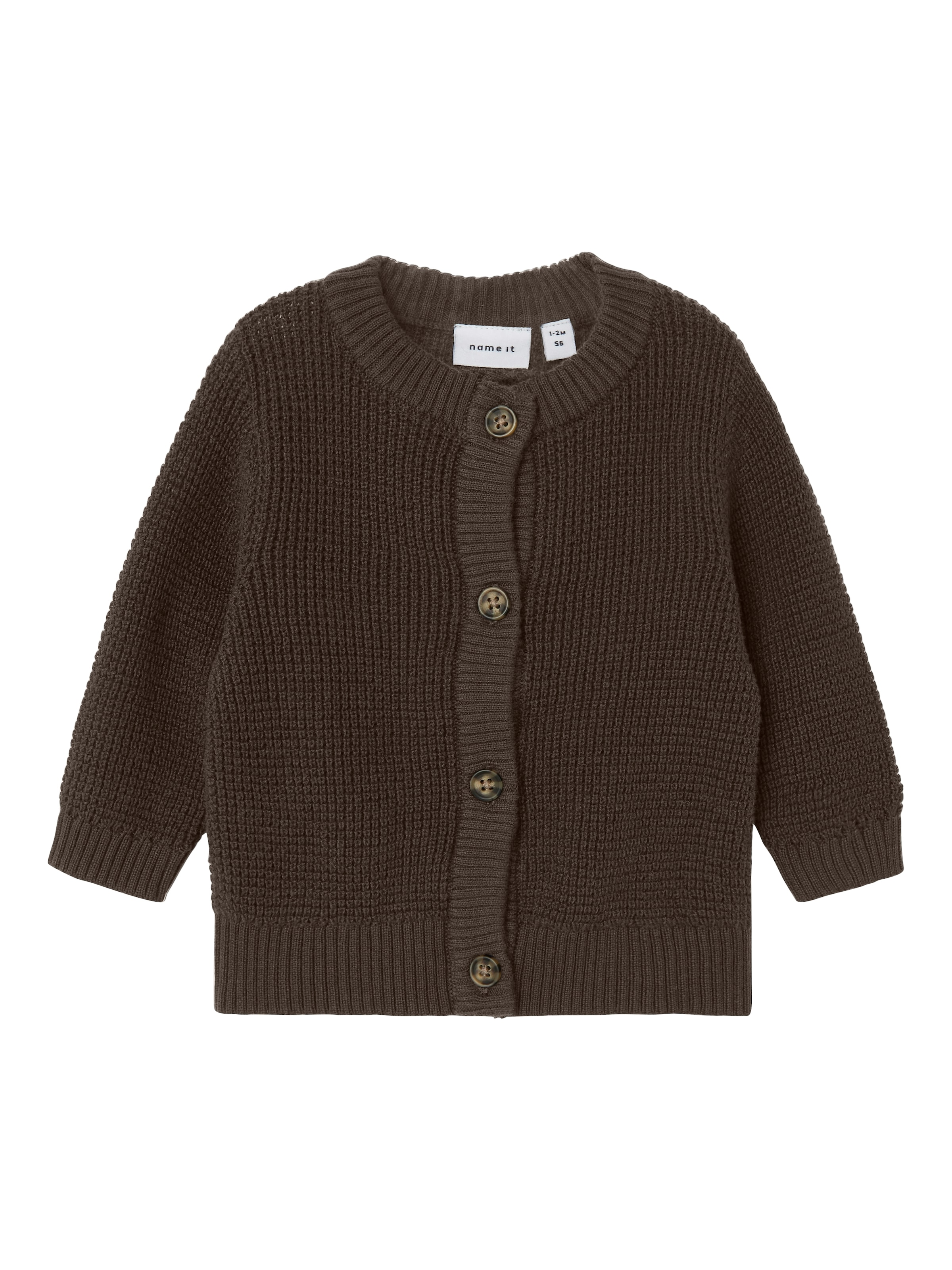 Name It Strickjacke »NBNBUBBA LS KNIT CARD NOOS«, in dezent strukturierter Qualität