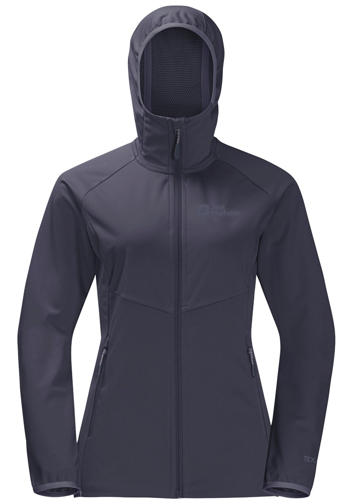 Jack Wolfskin Softshelljacke »GO HIKE SOFTSHELL W«, mit Kapuze