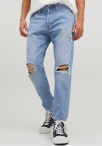 Tapered-fit-Jeans »JJIFRANK JJORIGINAL CROPPED«