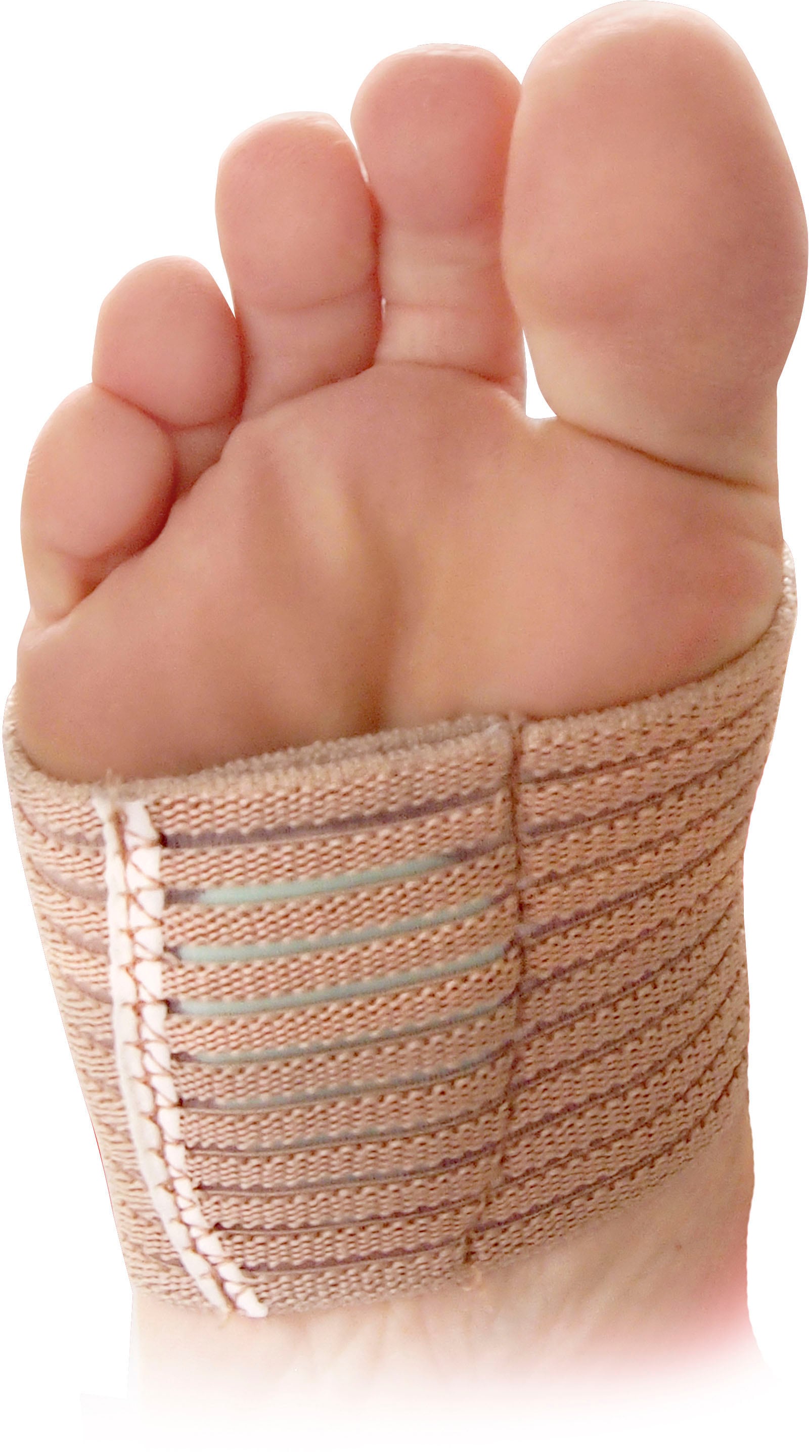 Fussgut Spreizfussbandage »Mittelfussbandage "Individual" stabilsiert und entlastet, 2 Paar«, mit Kompression gegen Überlastungserscheinungen (Spreizfuss Probleme)