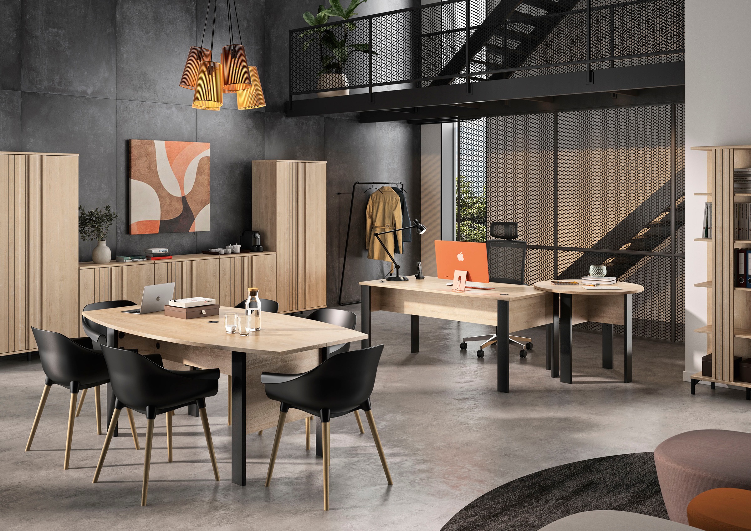 Gami Konferenztisch »Faro«, moderner Industrial Look