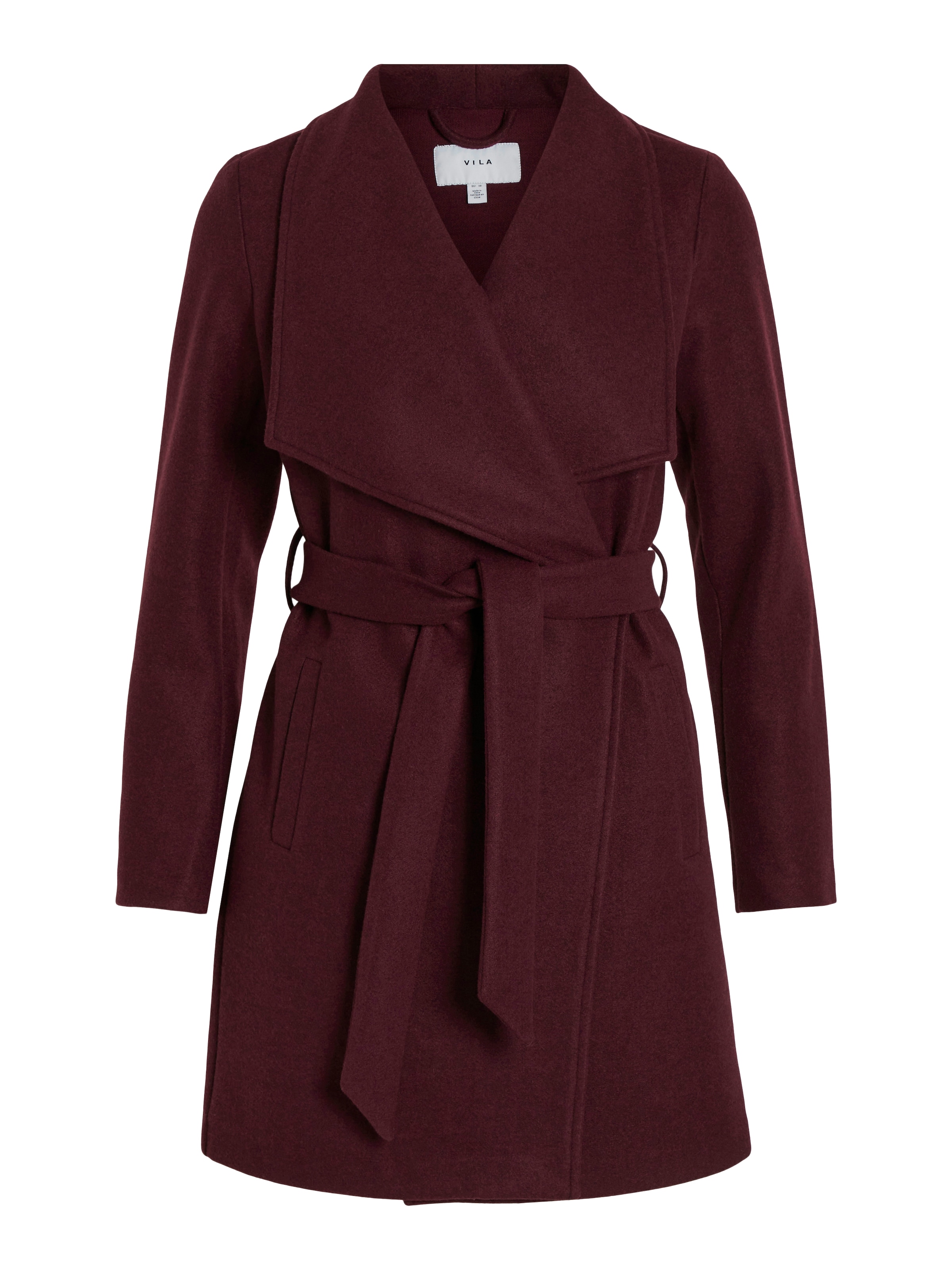 Vila Kurzmantel »VICOOLEY COLLAR BELT COAT - NOOS«