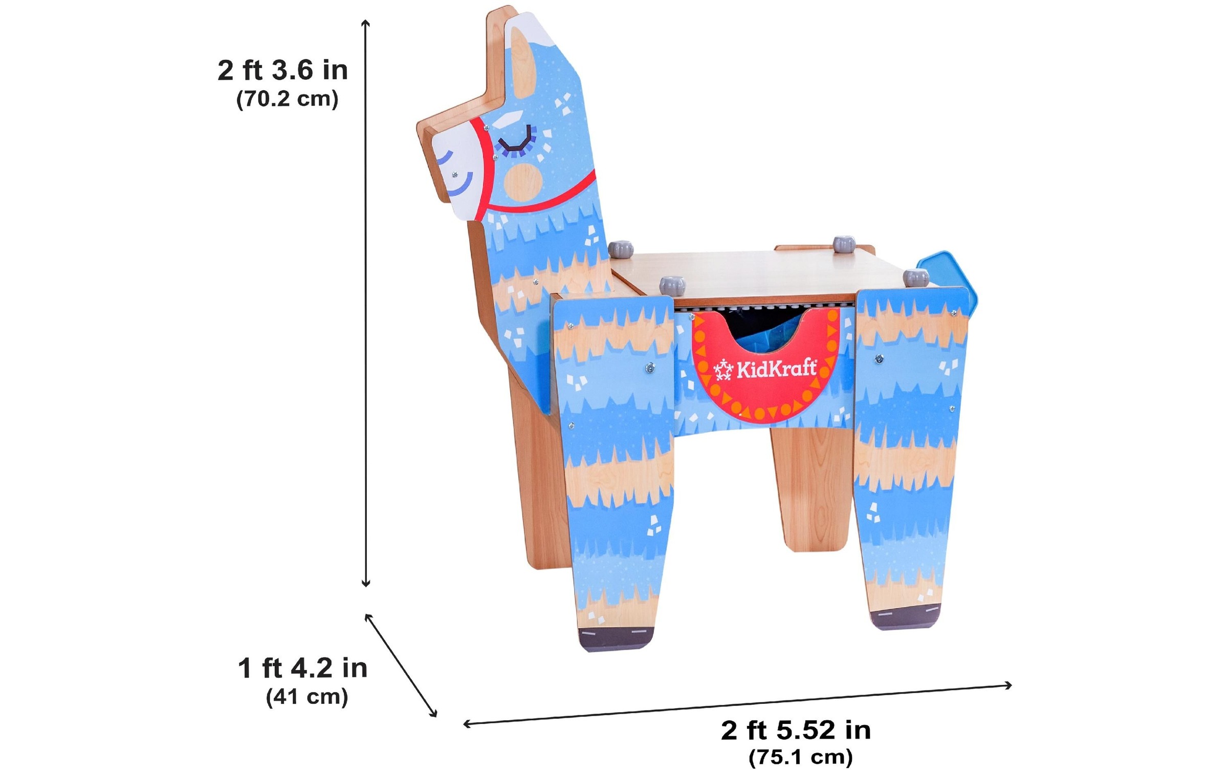 Spielbausteine »Kid Kraft Llama Pinata Bausteintisch«, (50 St.)